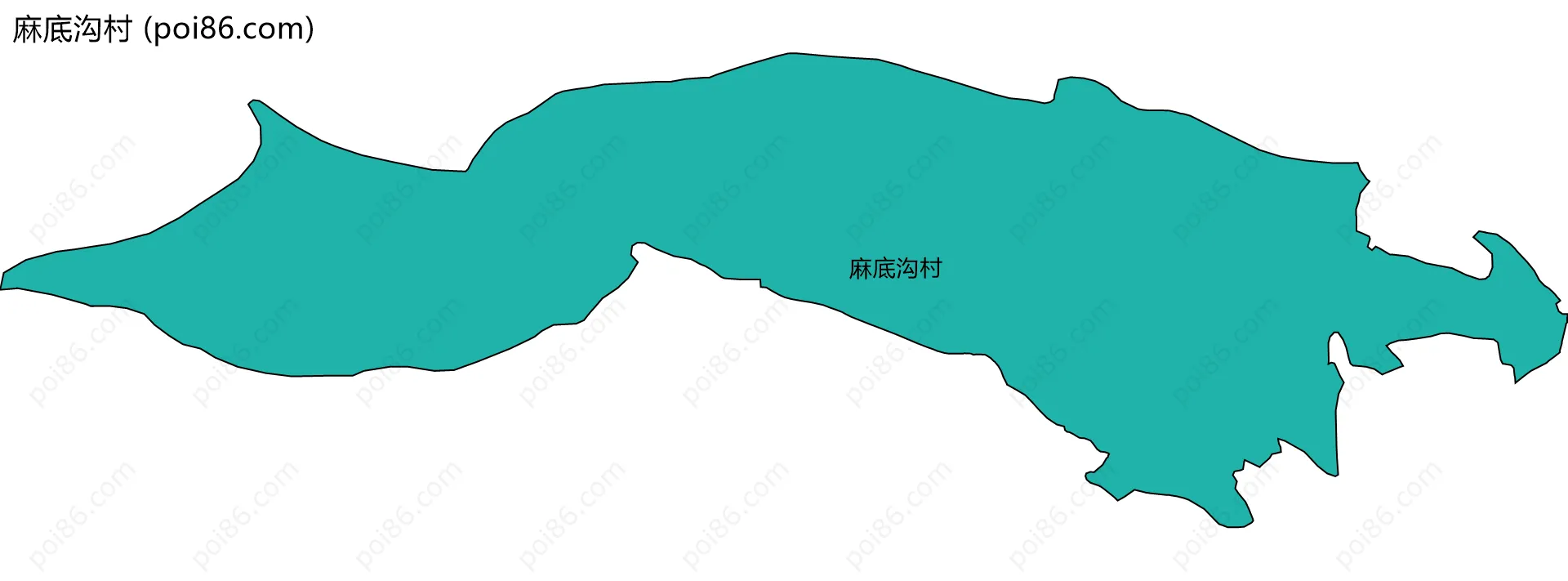 麻底沟村边界地图