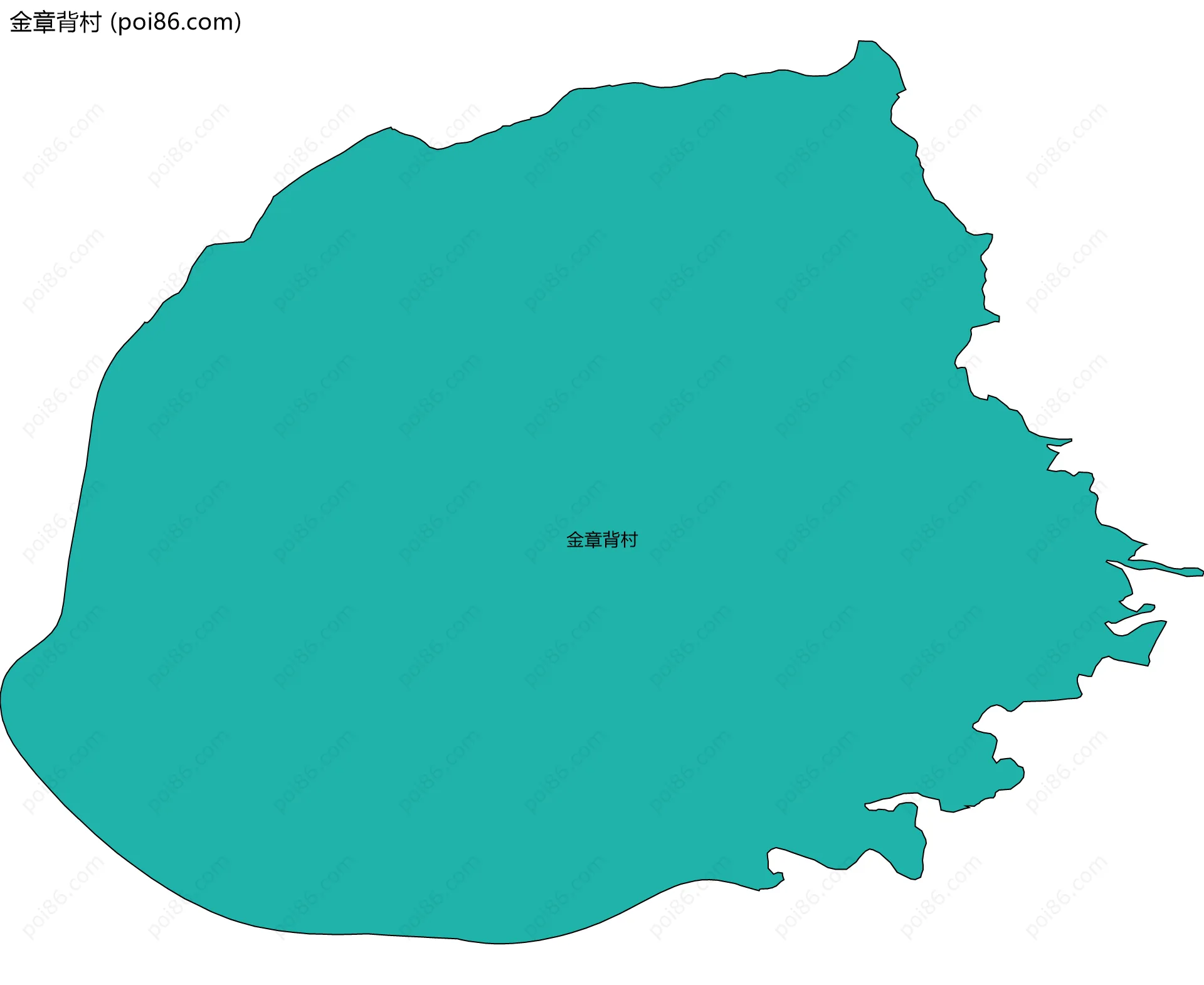 金章背村边界地图