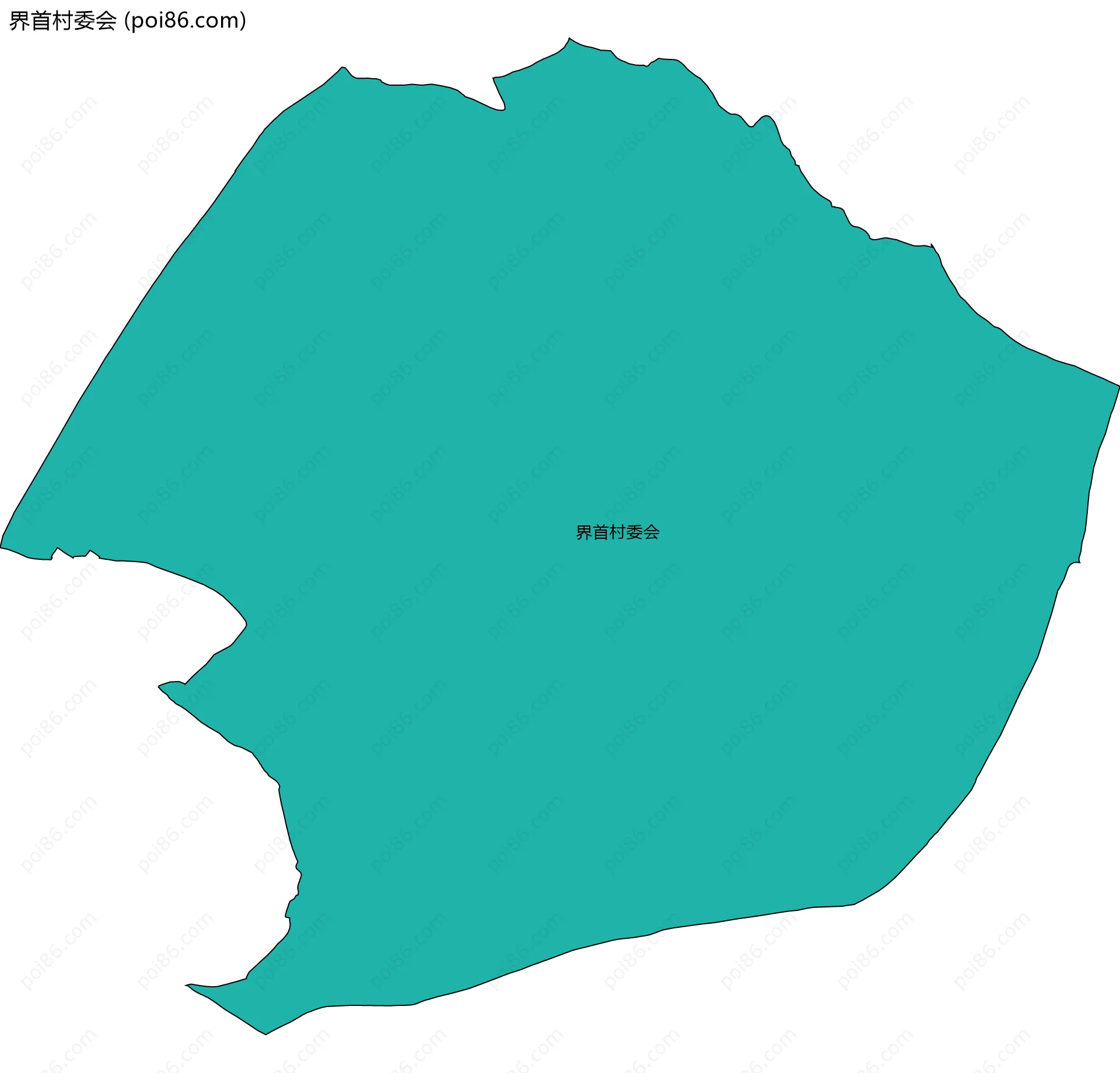 界首村委会边界地图