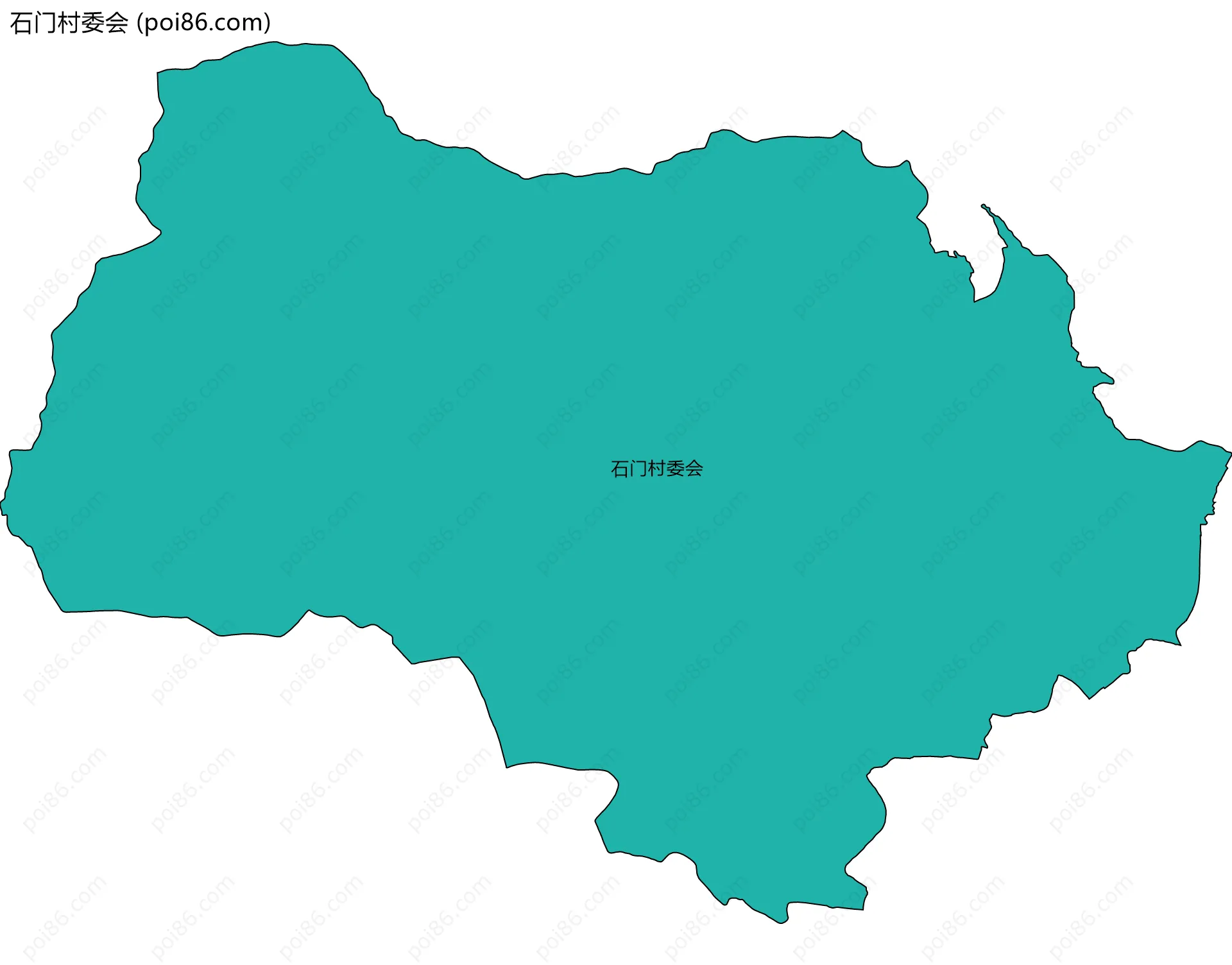 石门村委会边界地图