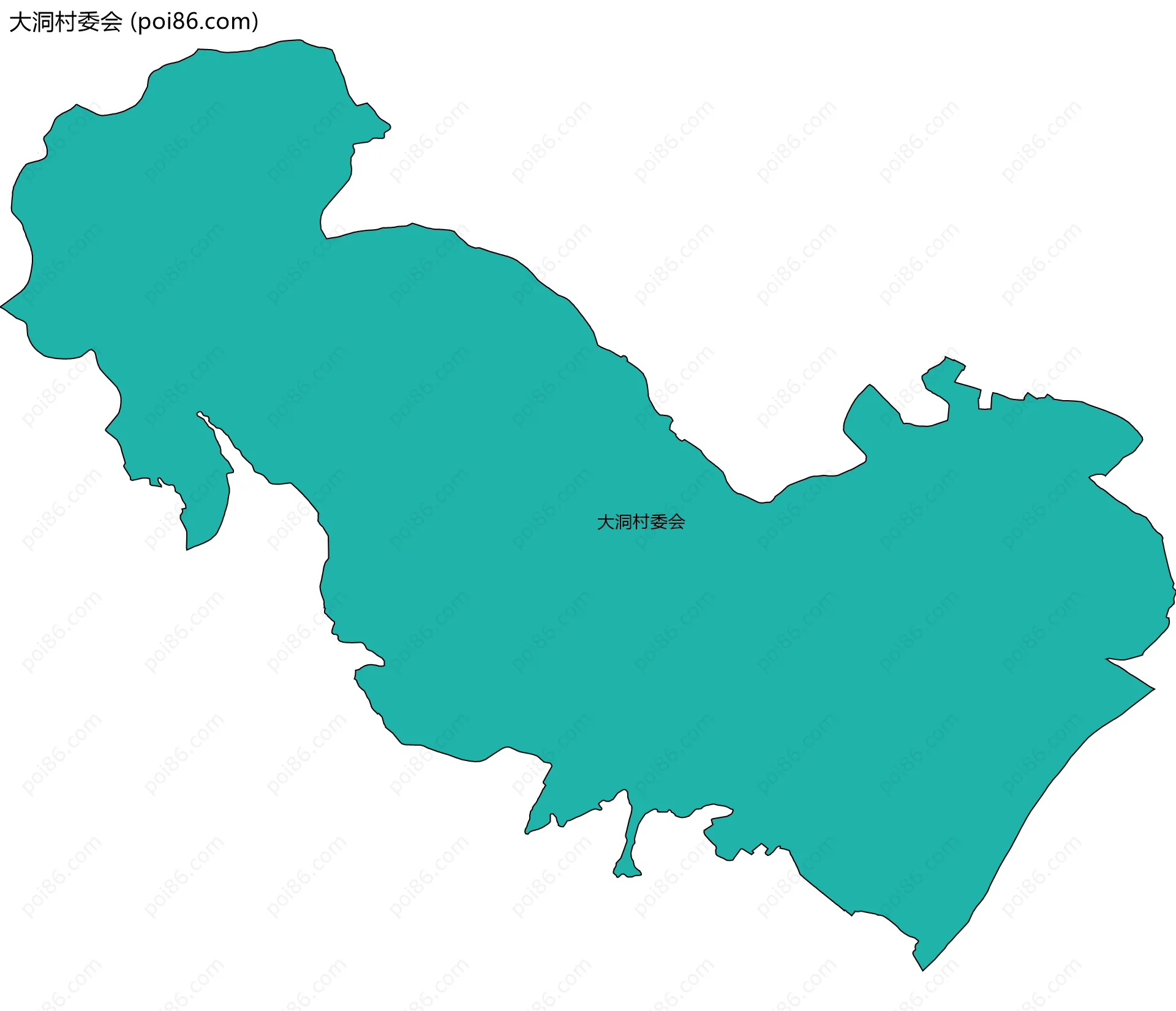 大洞村委会边界地图
