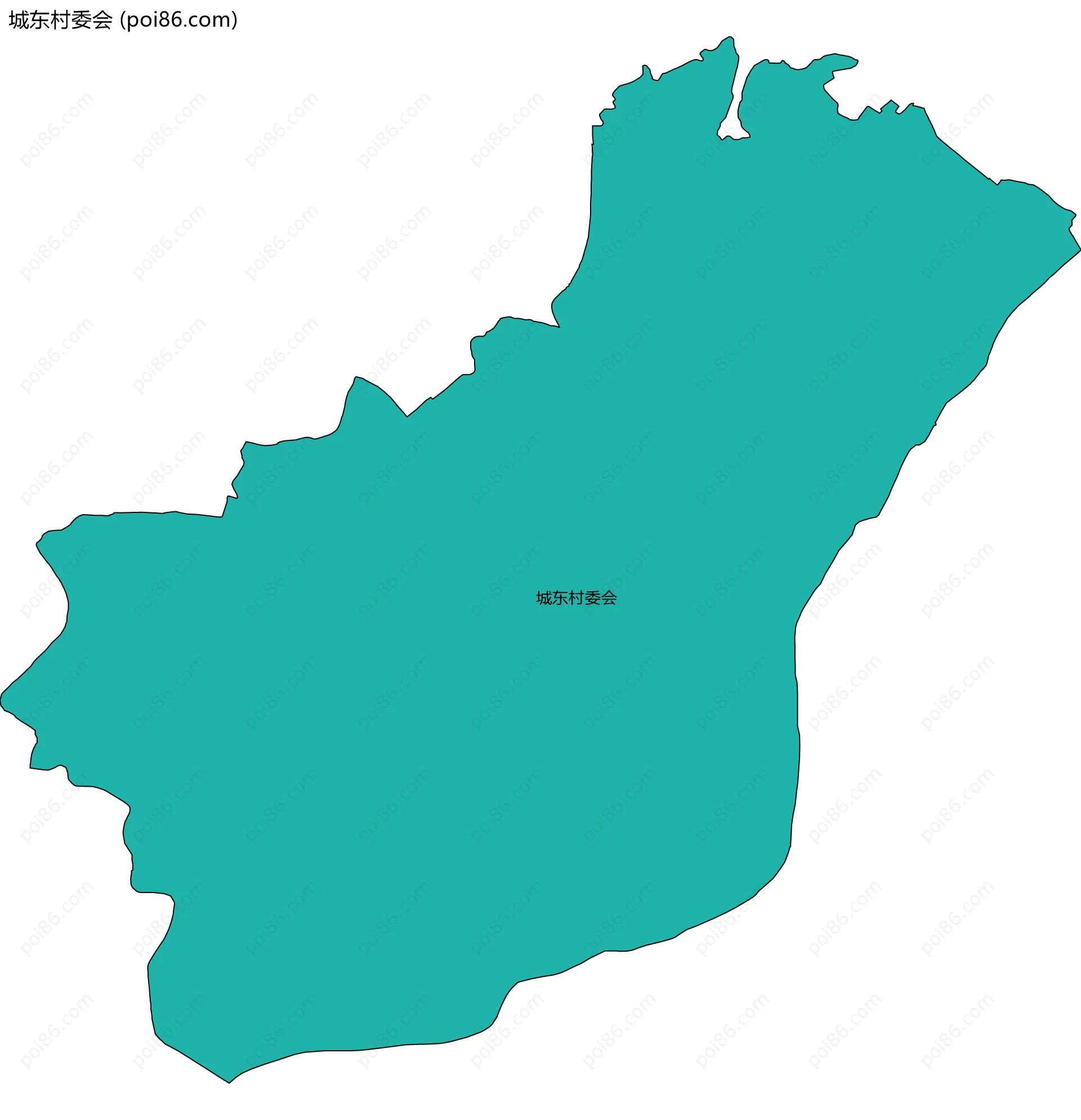 城东村委会边界地图