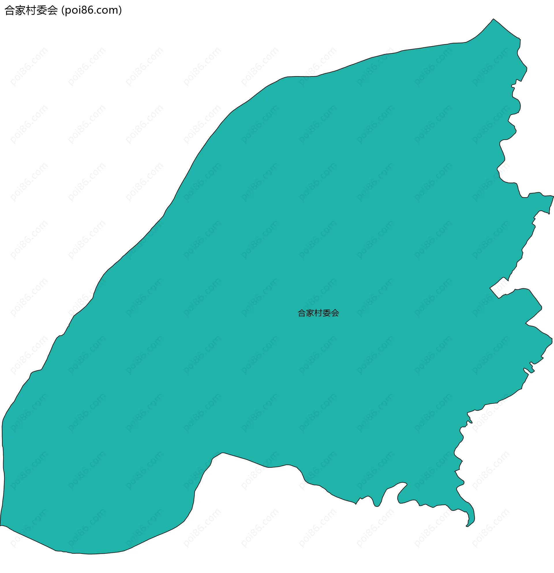 合家村委会边界地图