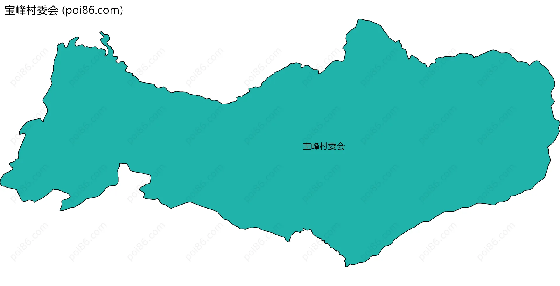 宝峰村委会边界地图