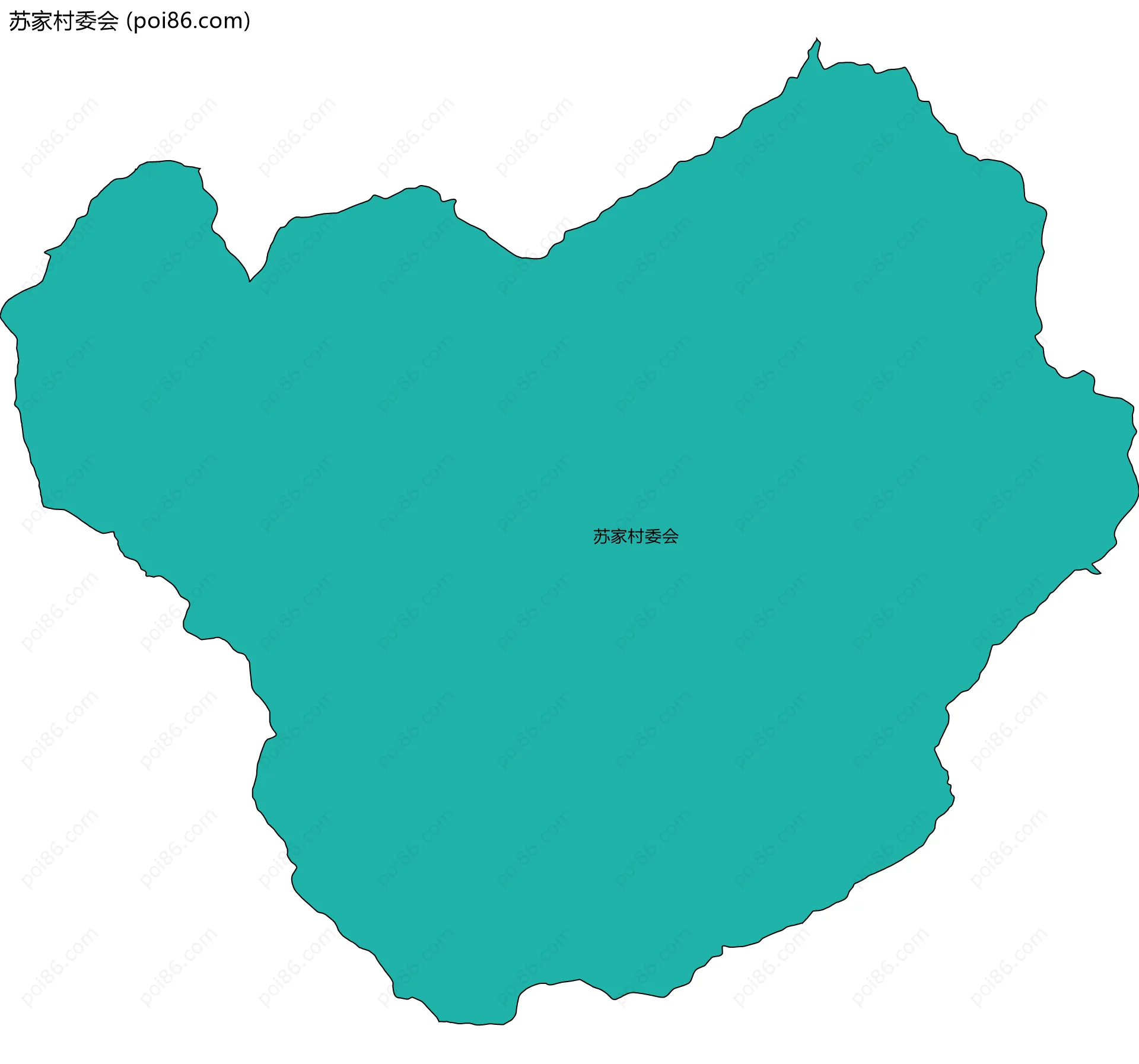 苏家村委会边界地图