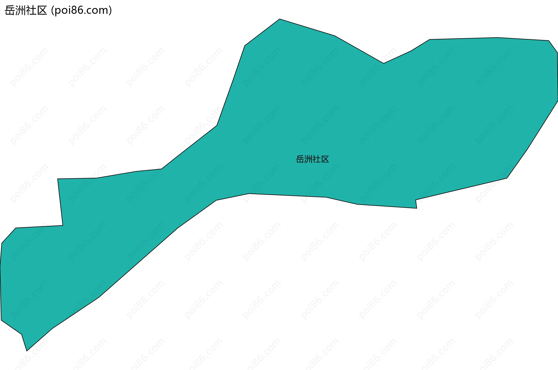 岳洲社区边界地图