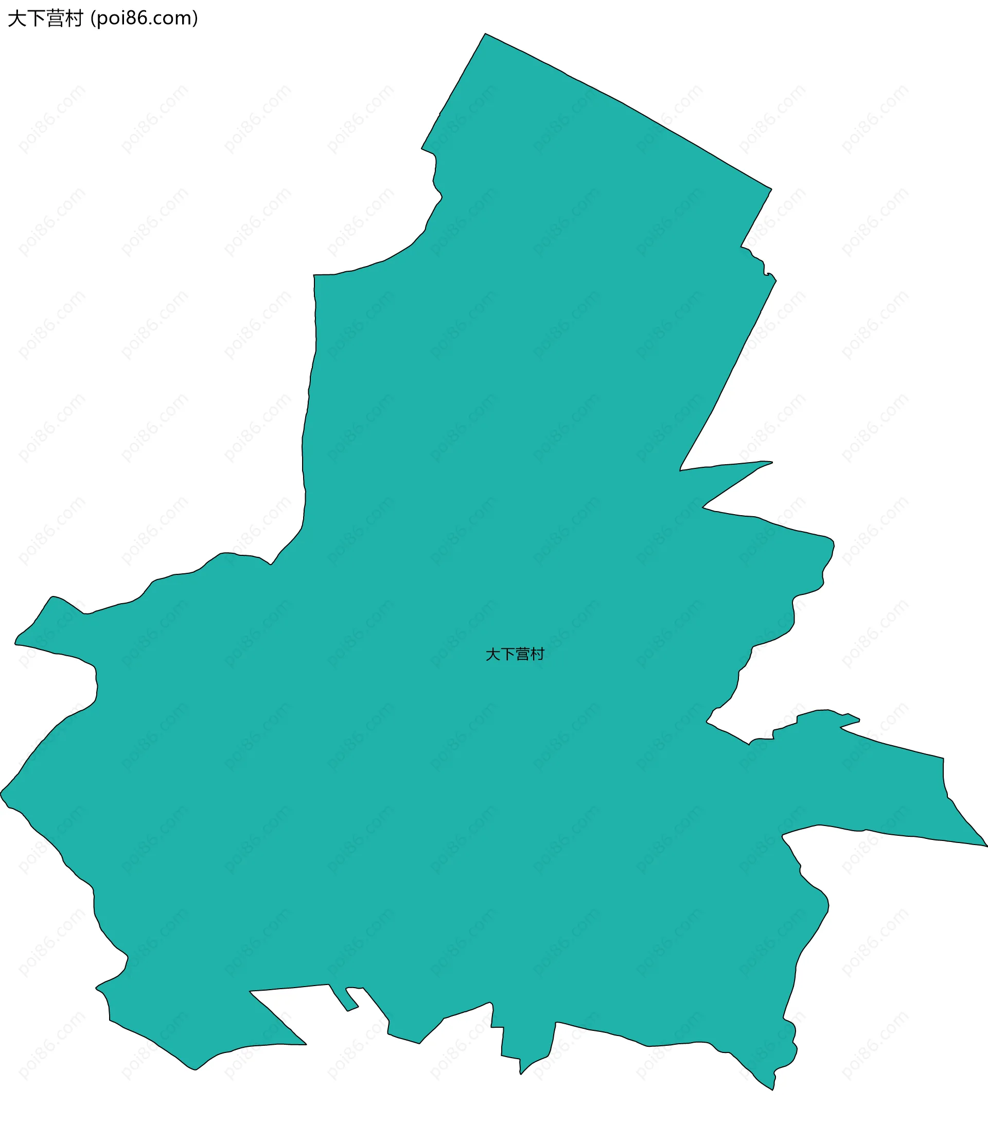 大下营村边界地图