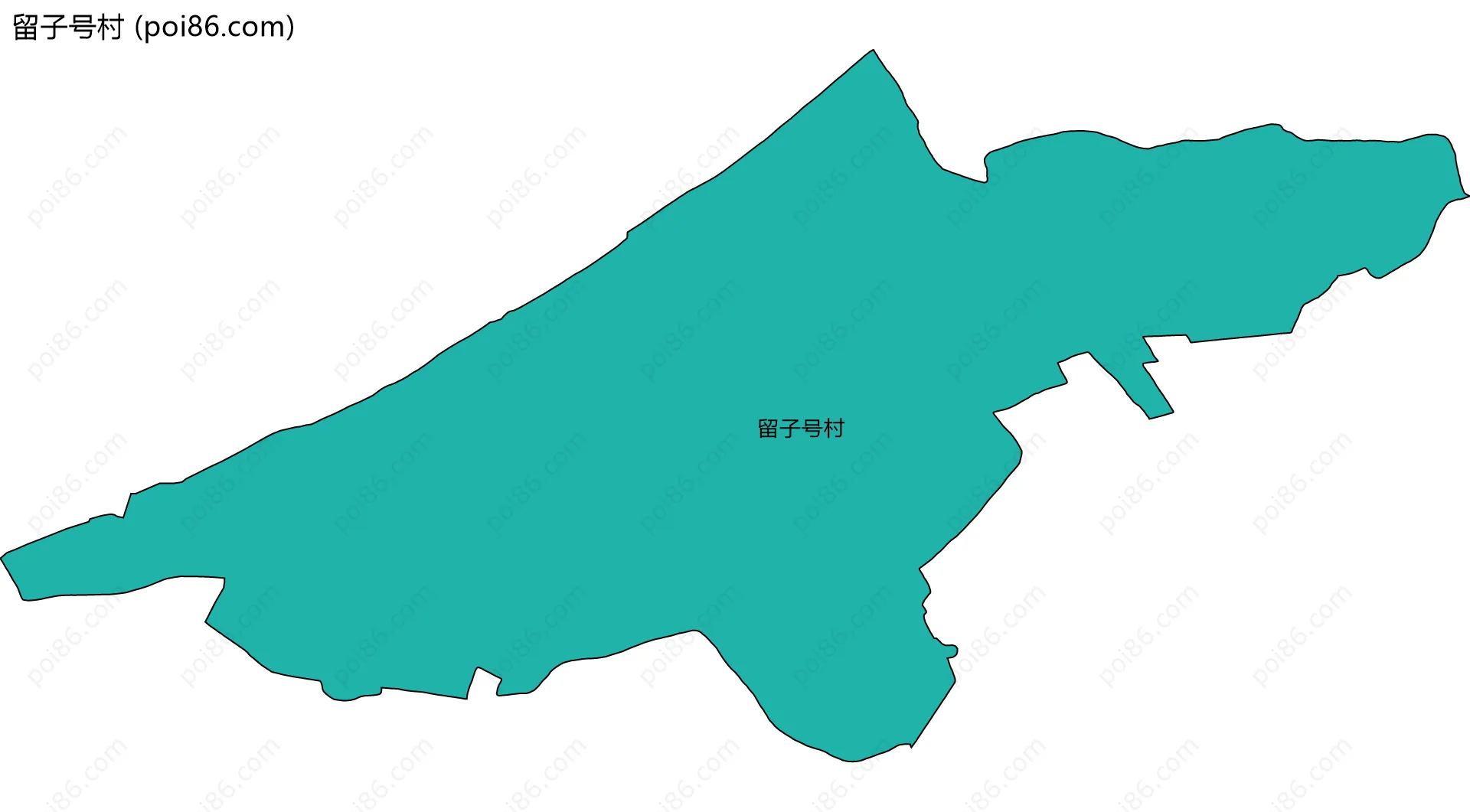 留子号村边界地图
