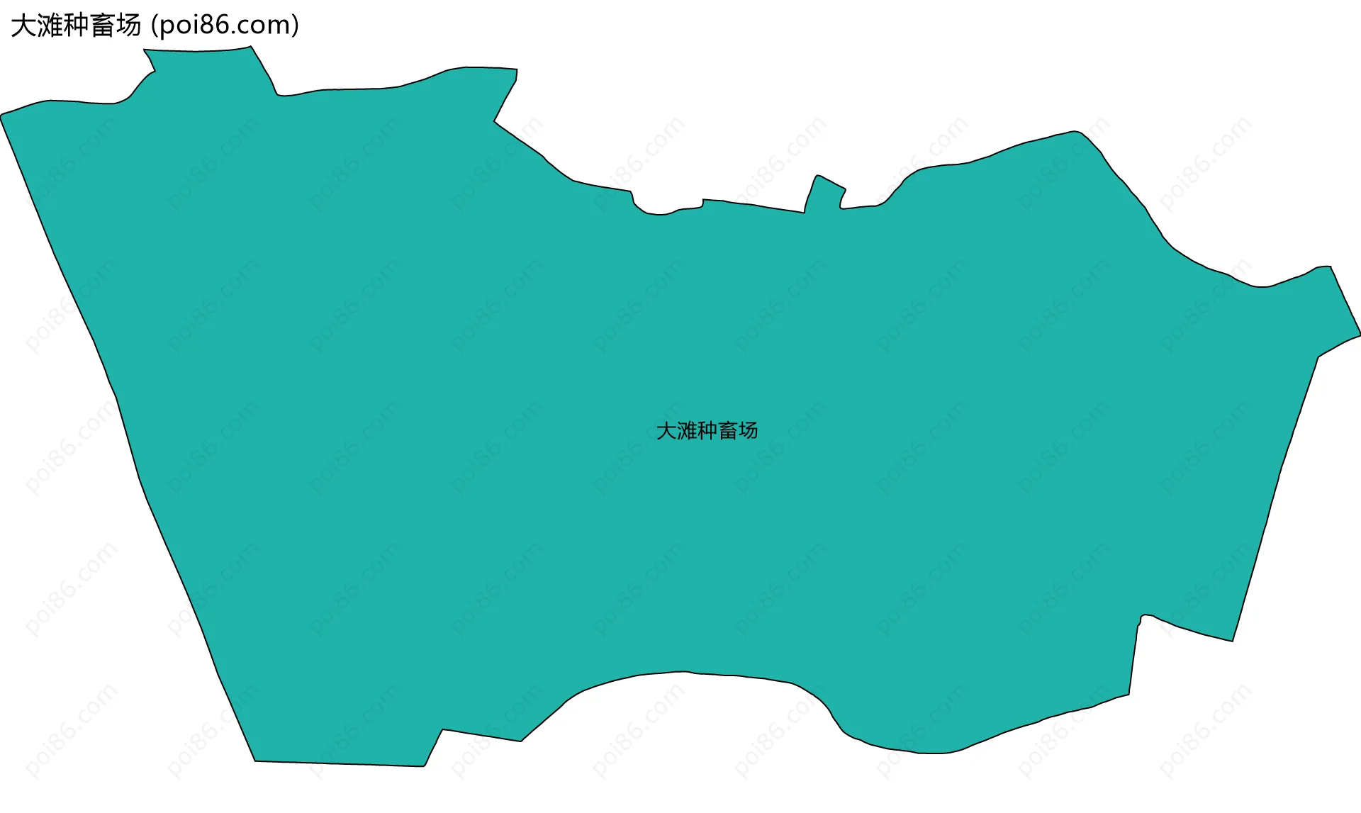 大滩种畜场边界地图
