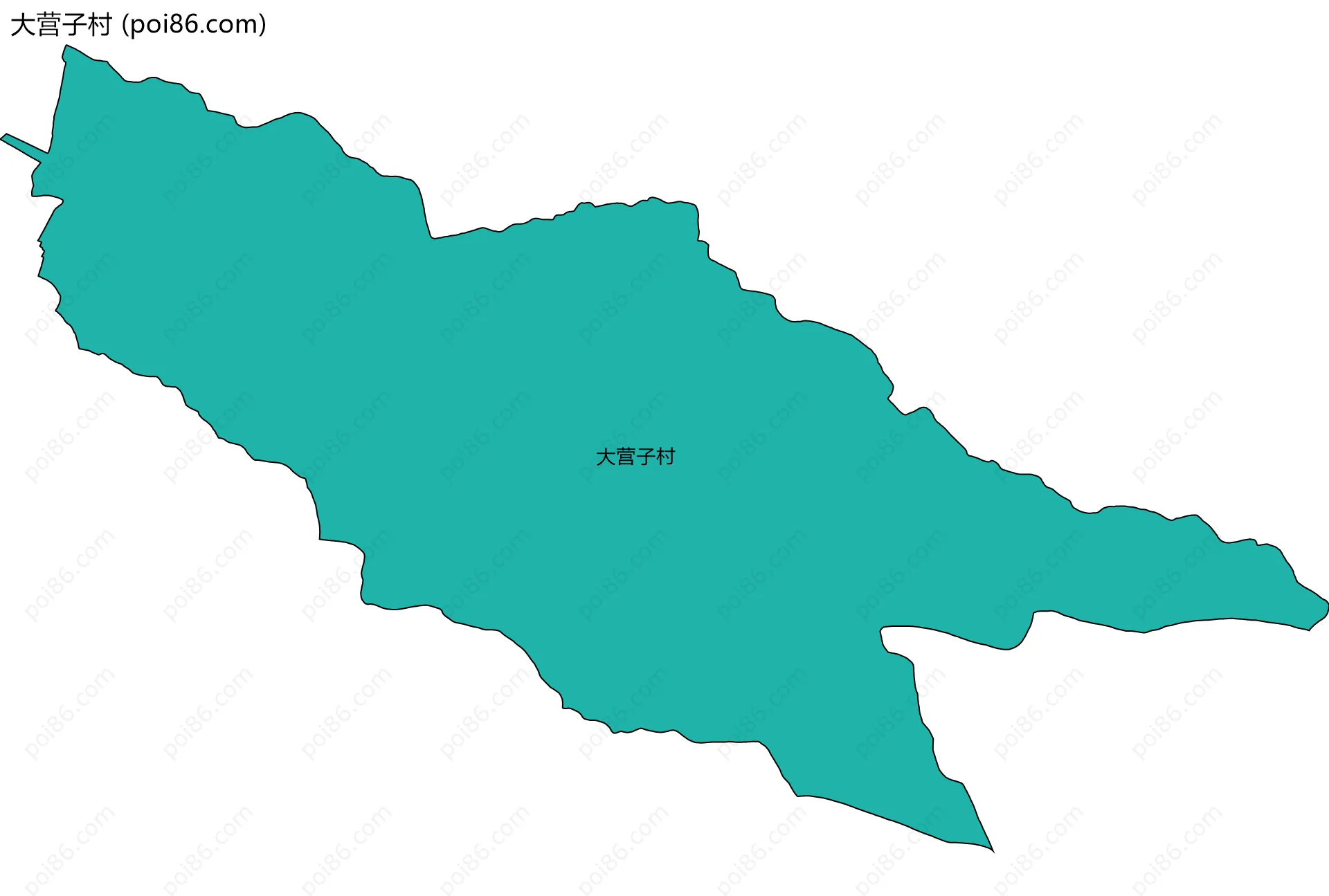 大营子村边界地图