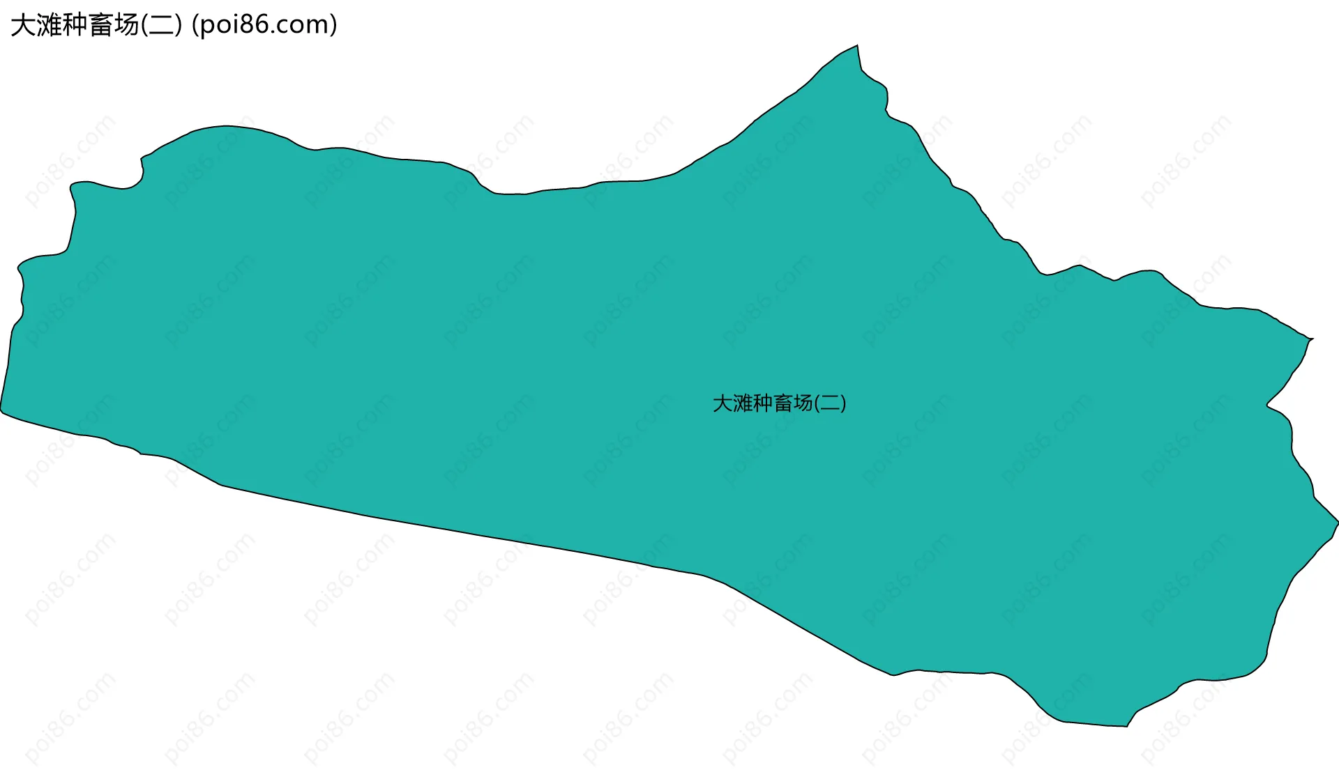 大滩种畜场(二)边界地图