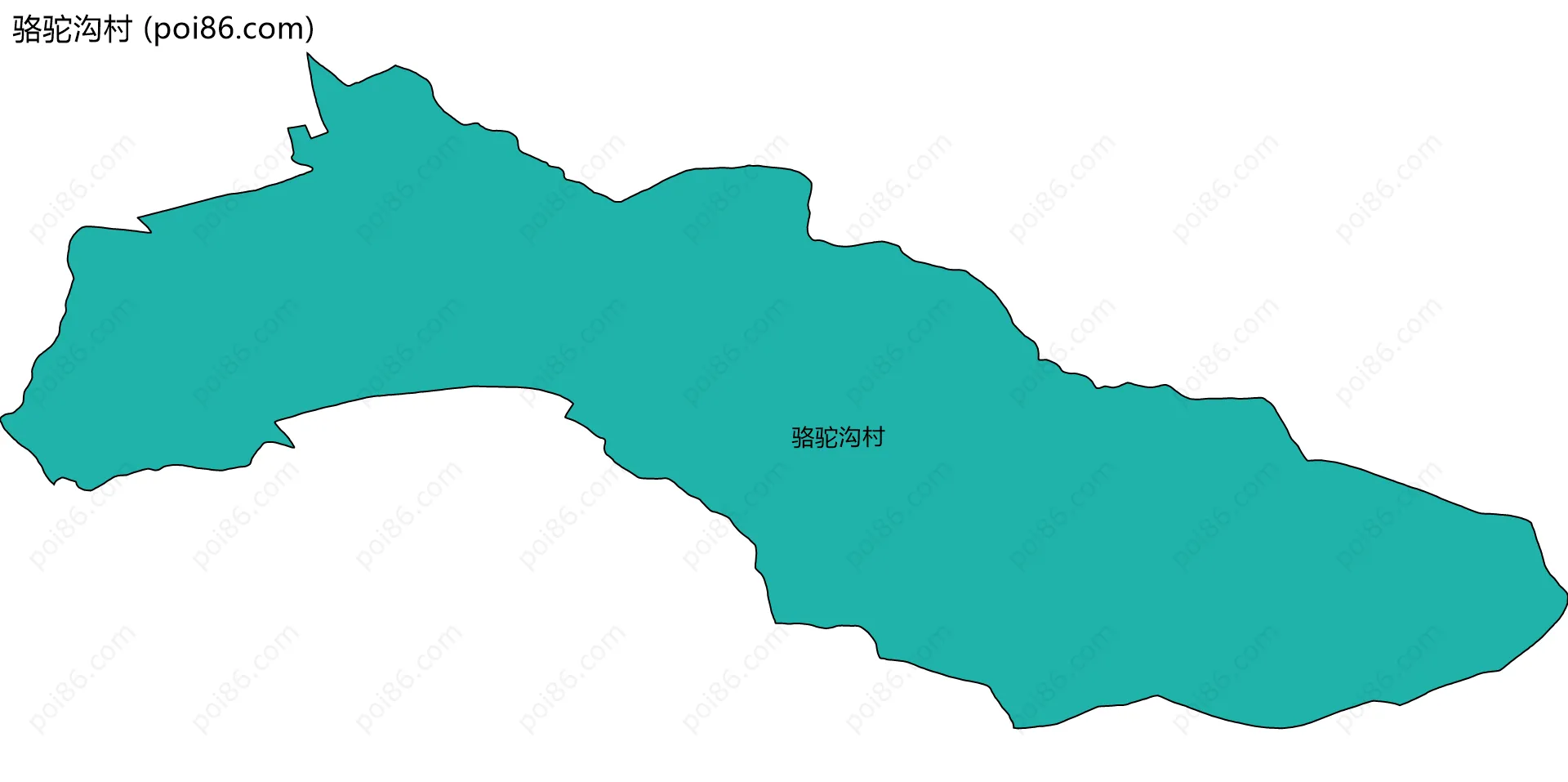 骆驼沟村边界地图