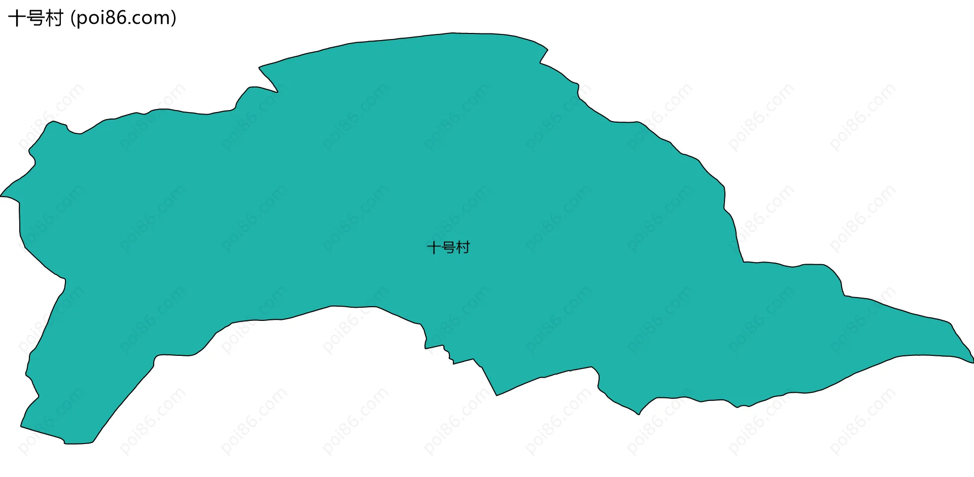 十号村边界地图