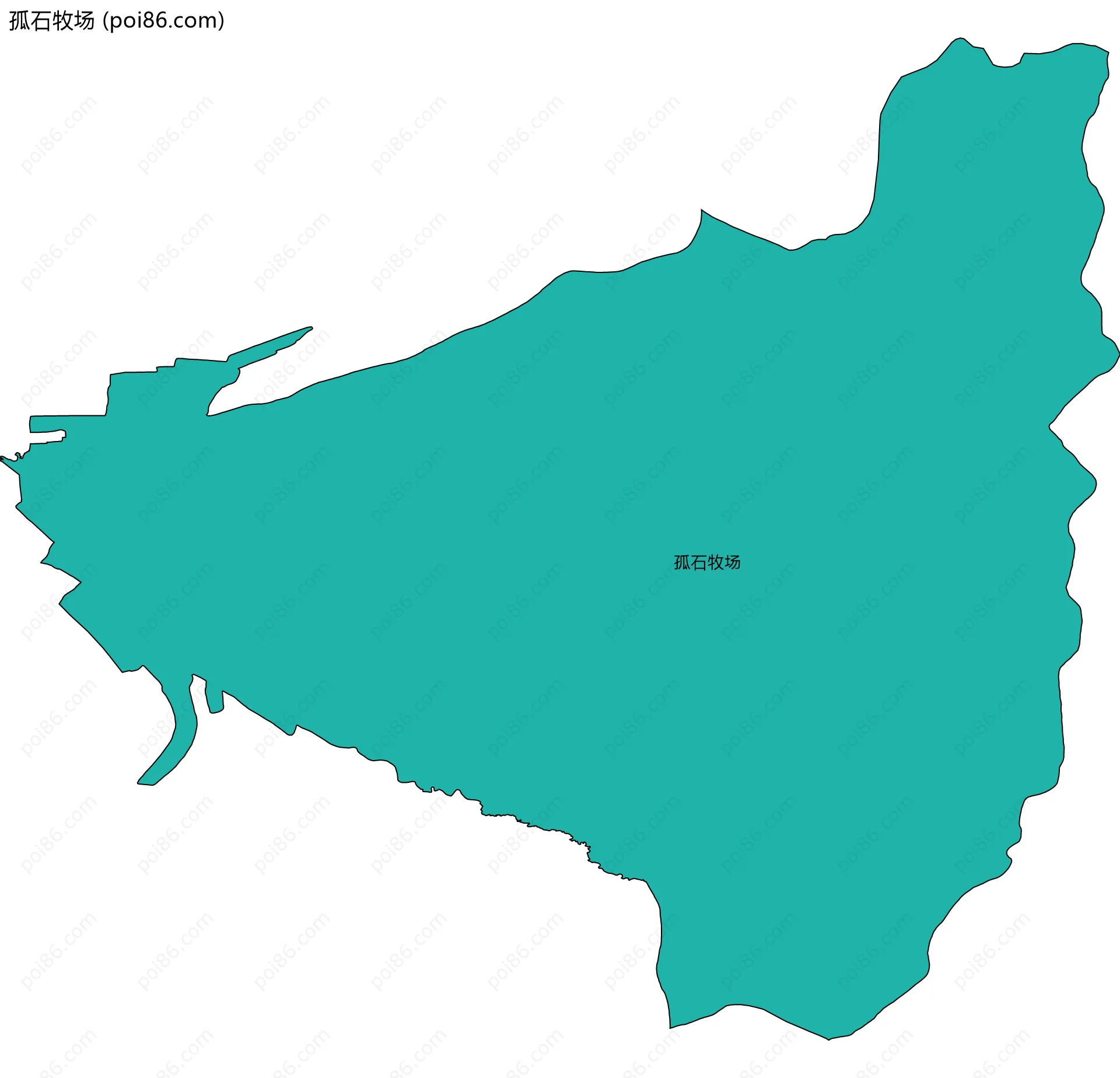 孤石牧场边界地图