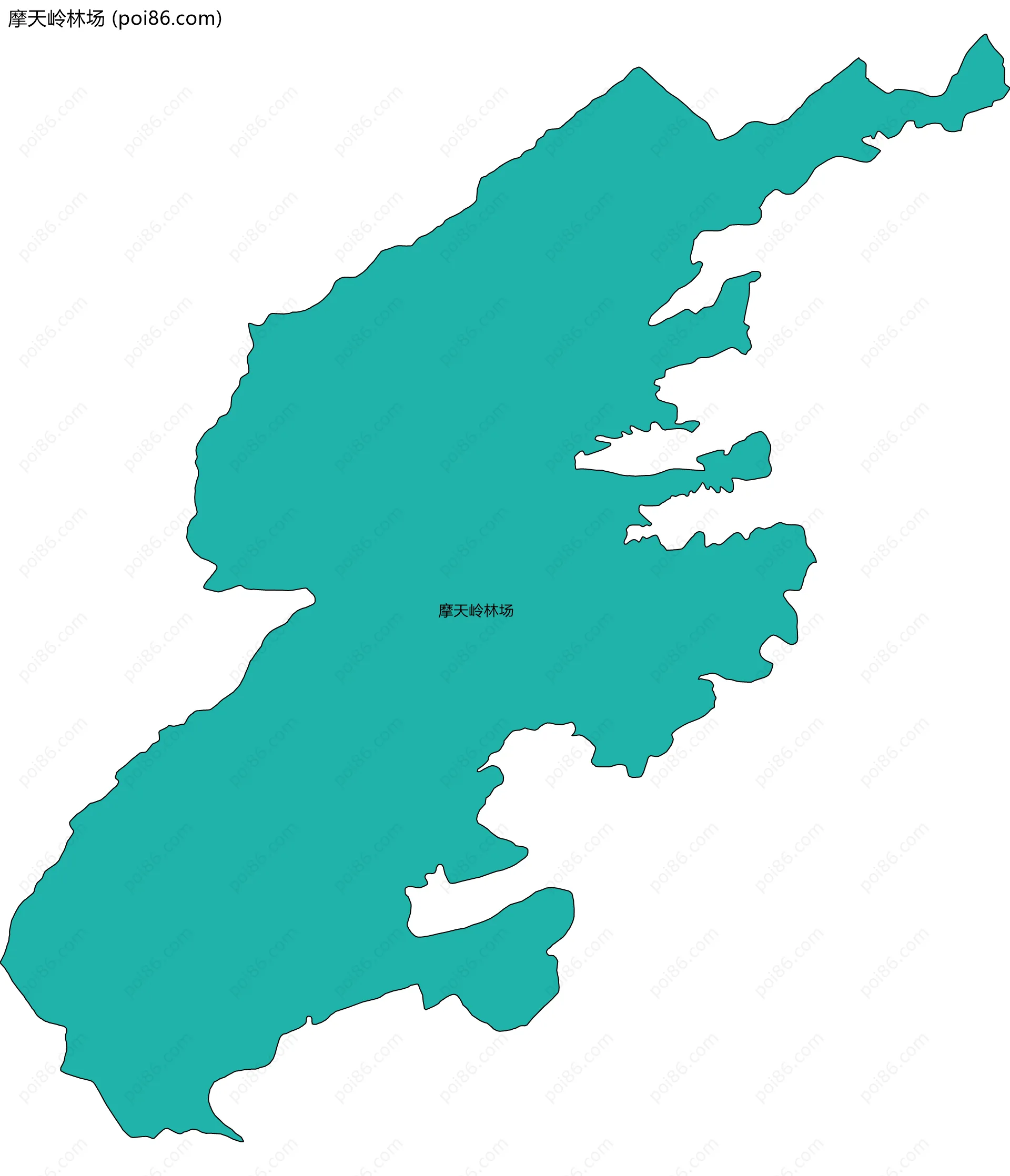 摩天岭林场边界地图