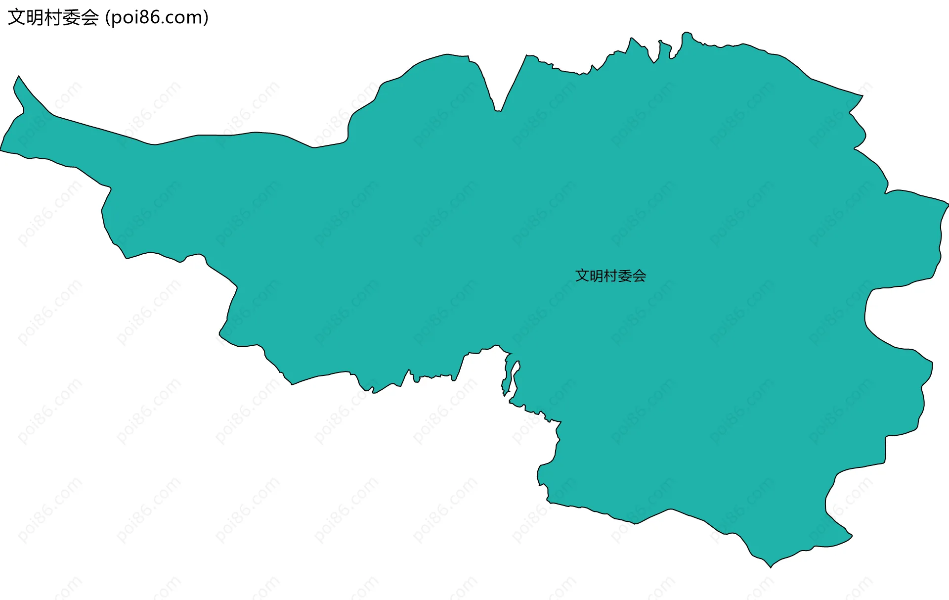 文明村委会边界地图