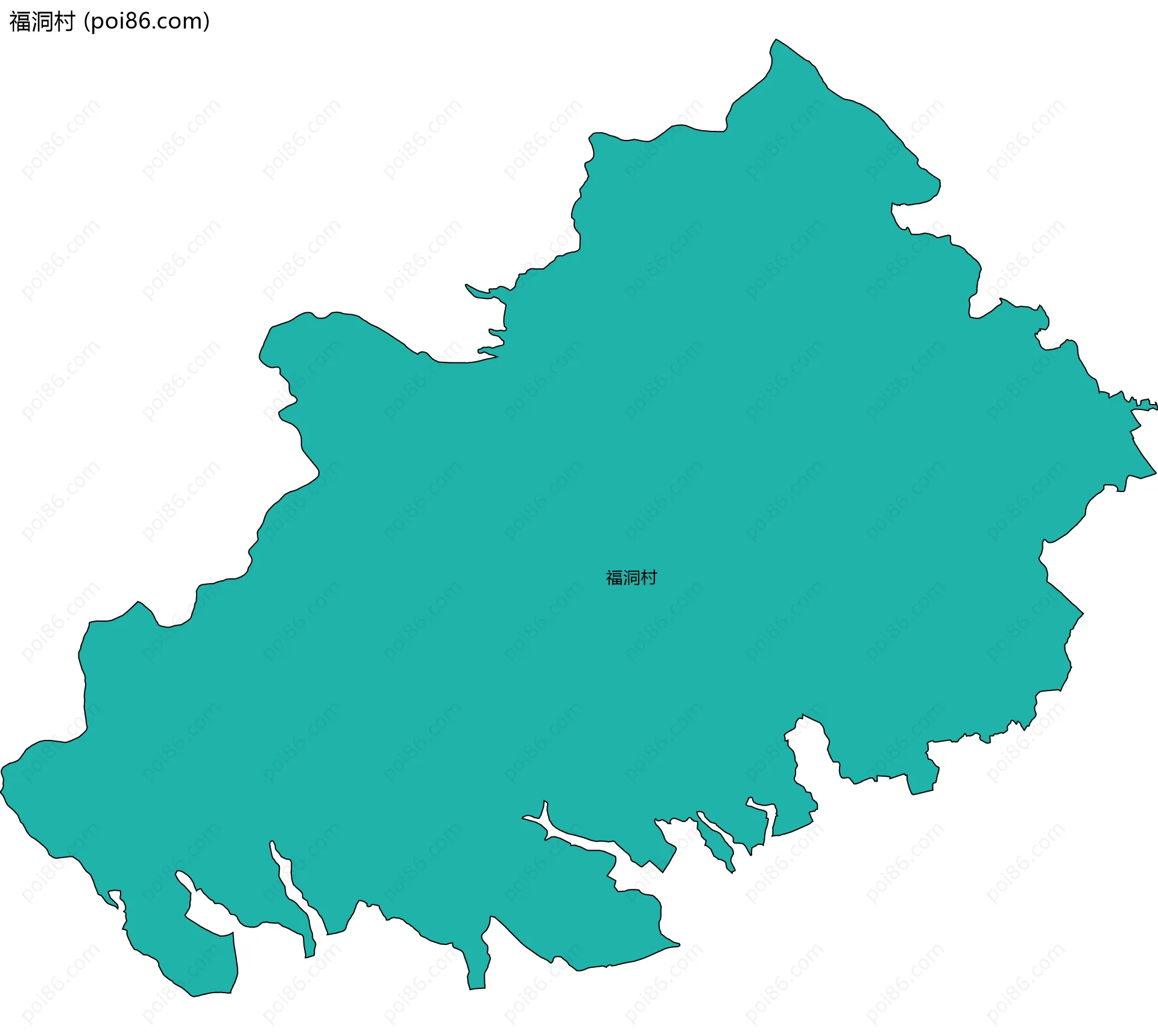 福洞村边界地图