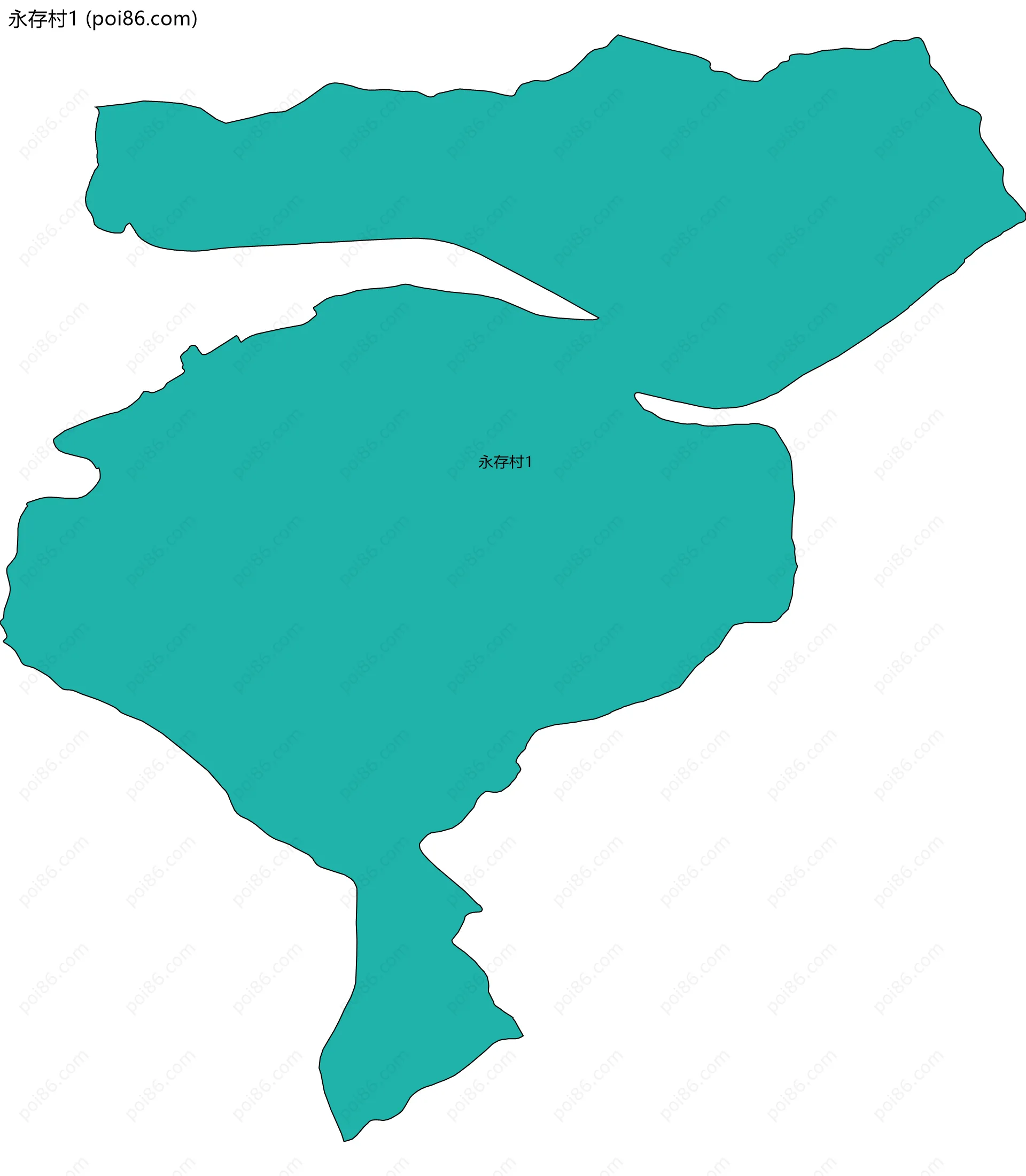 永存村1边界地图