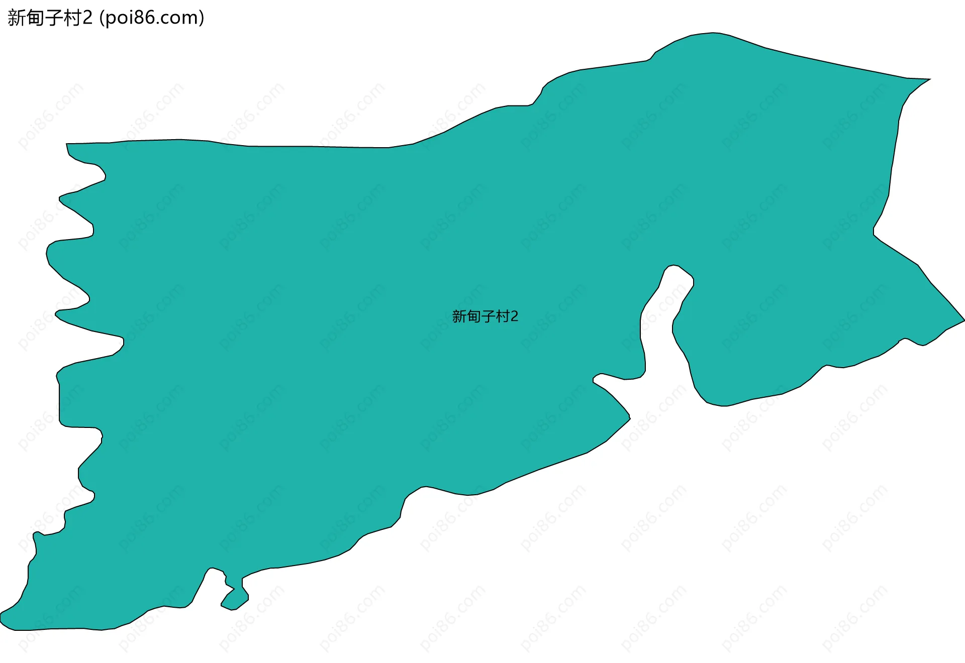 新甸子村2边界地图