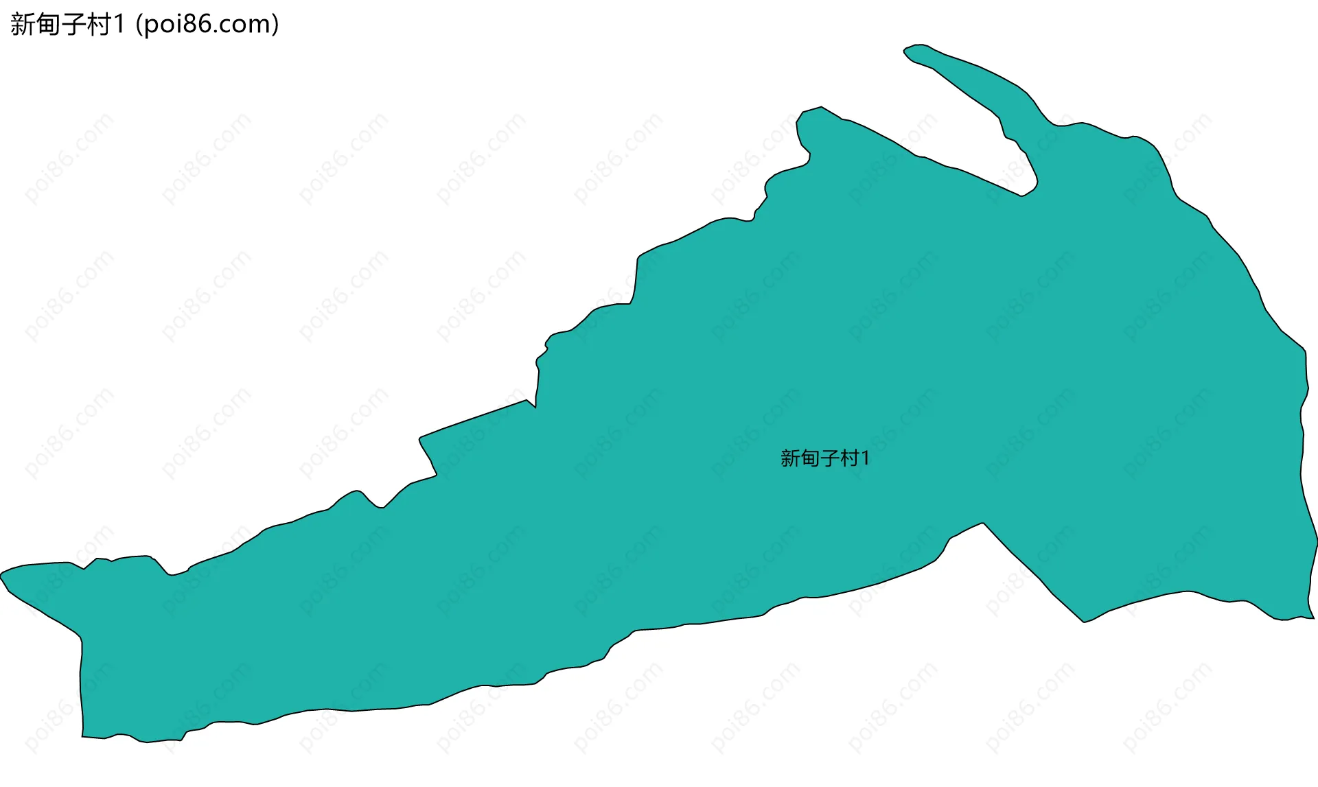 新甸子村1边界地图