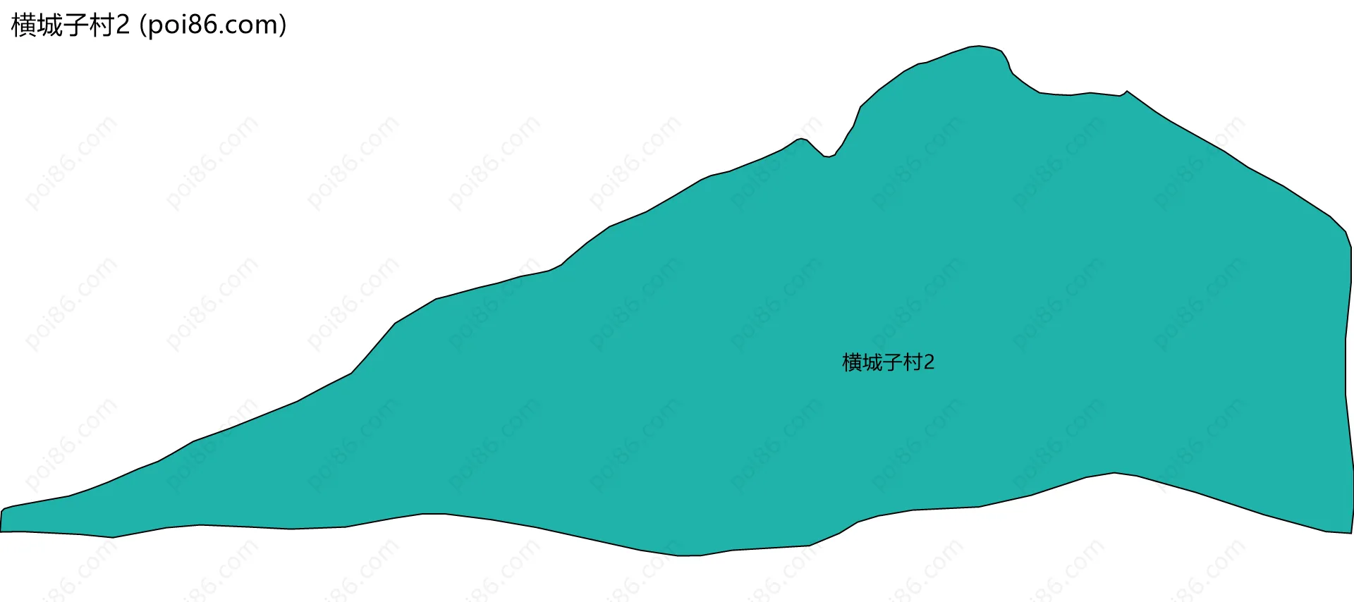 横城子村2边界地图