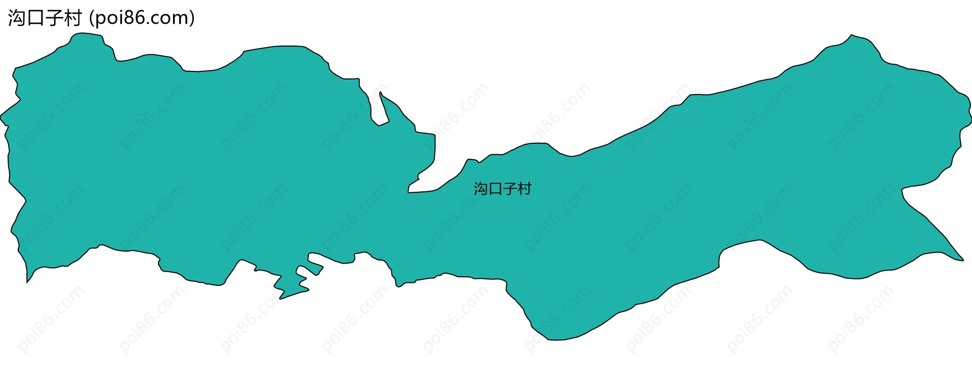沟口子村边界地图