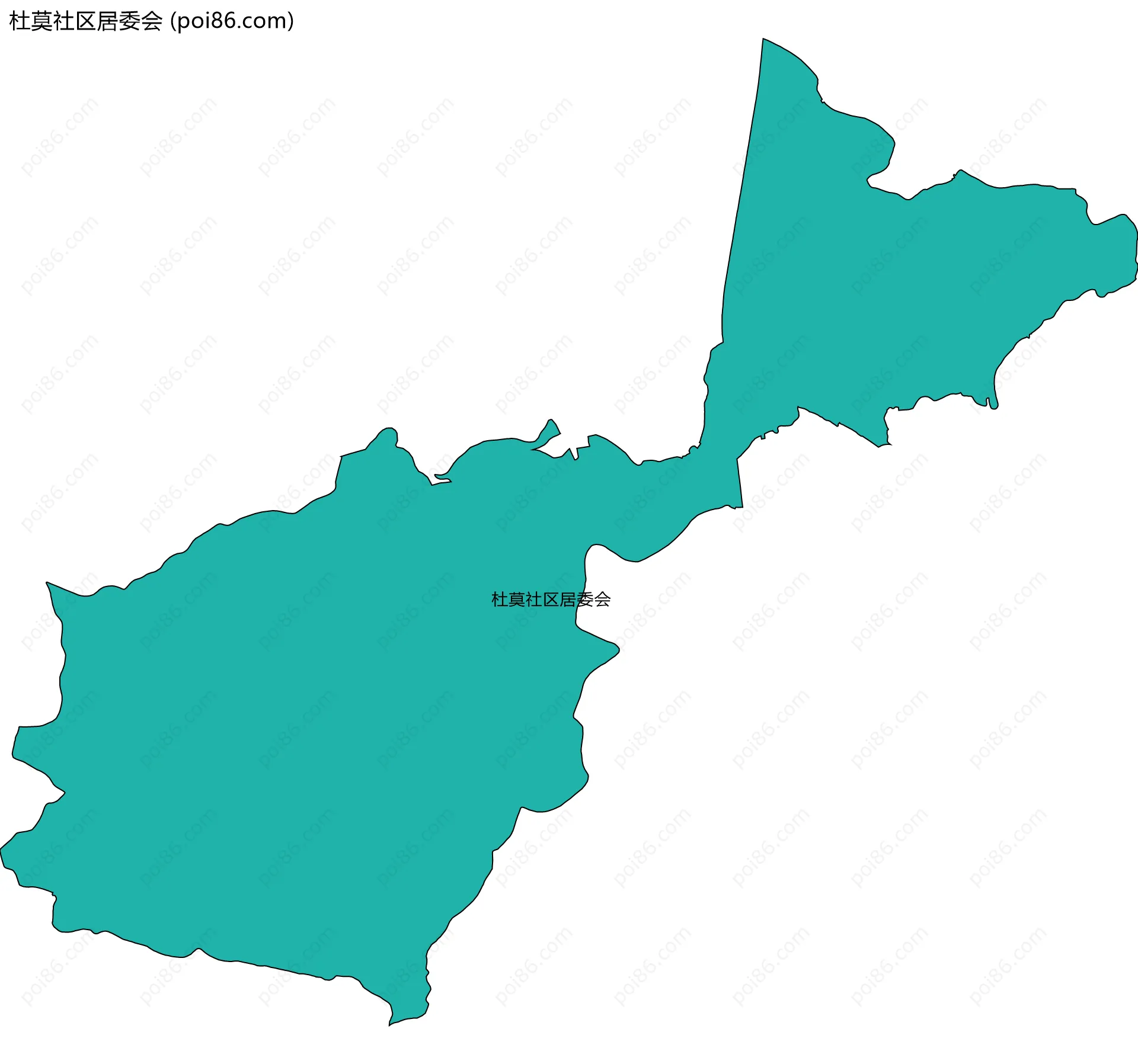 杜莫社区居委会边界地图