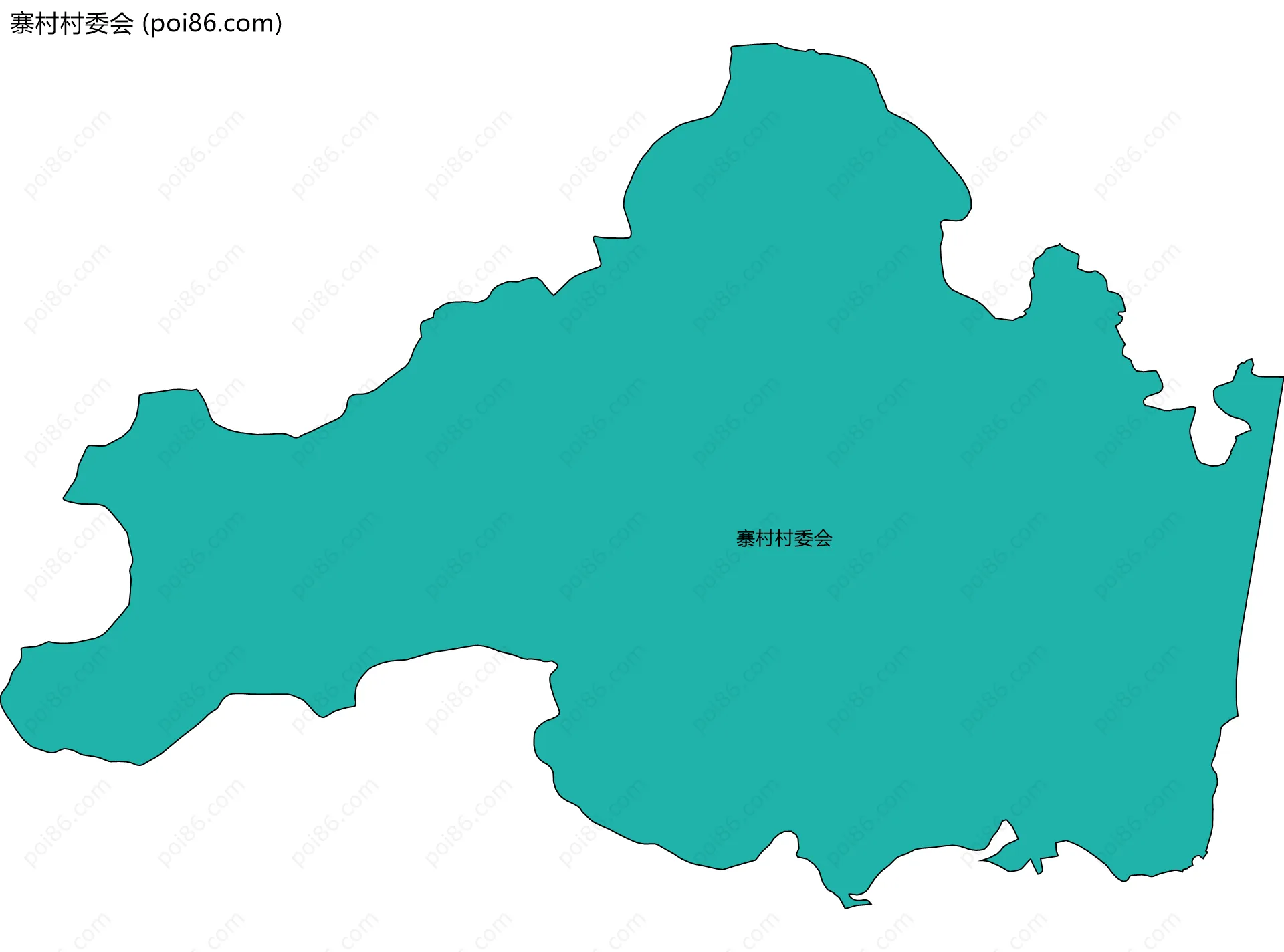寨村村委会边界地图