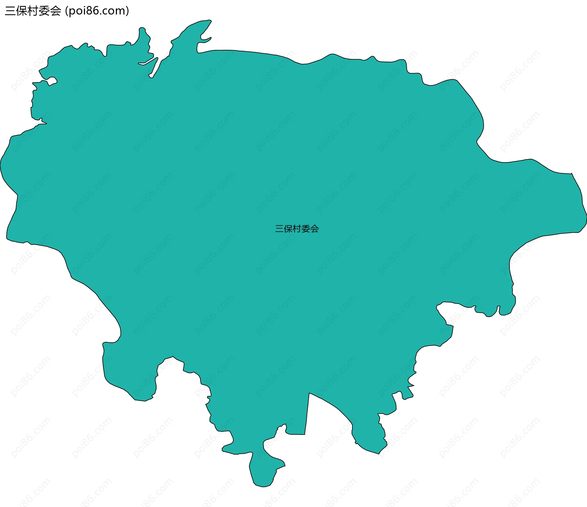 三保村委会边界地图