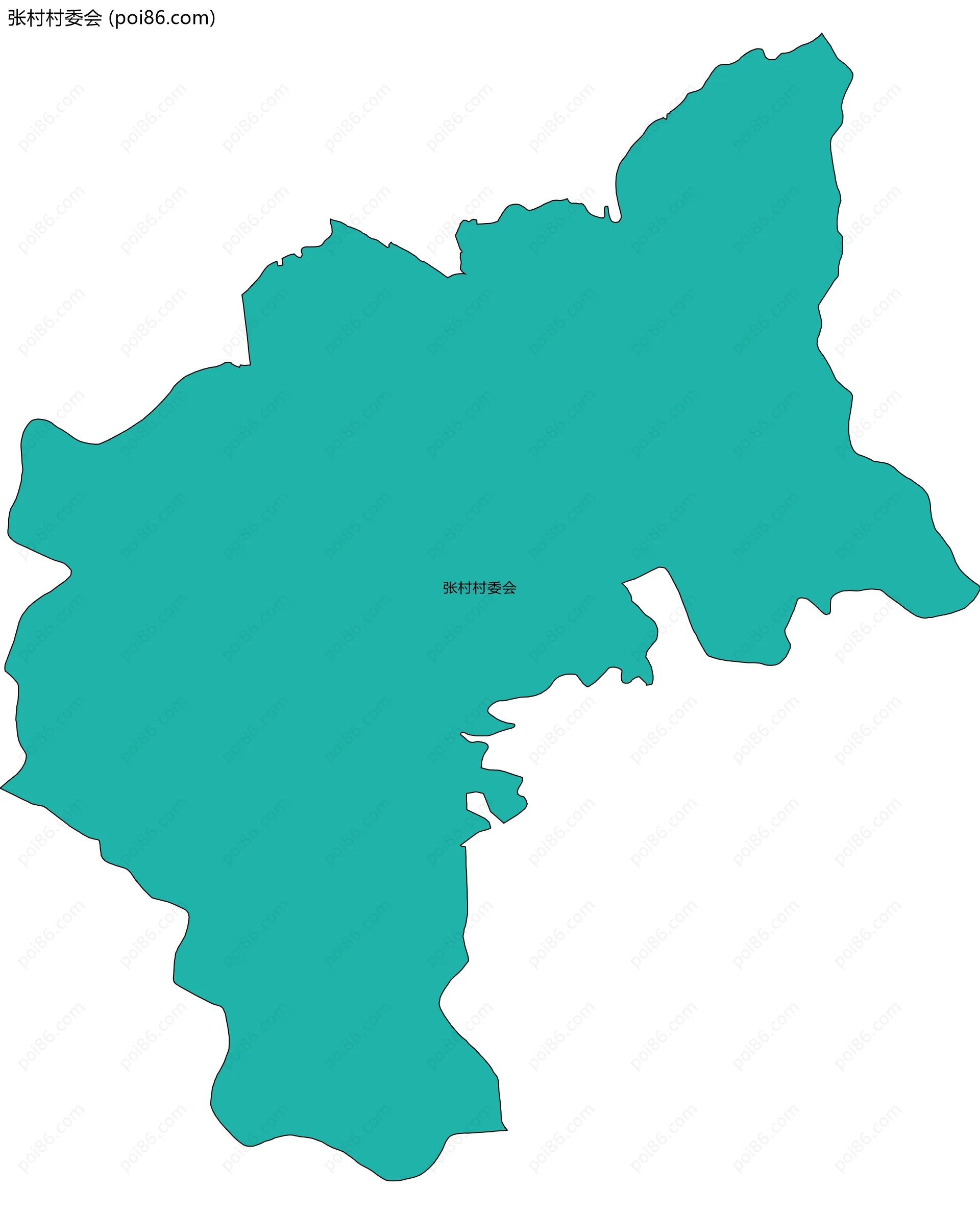 张村村委会边界地图