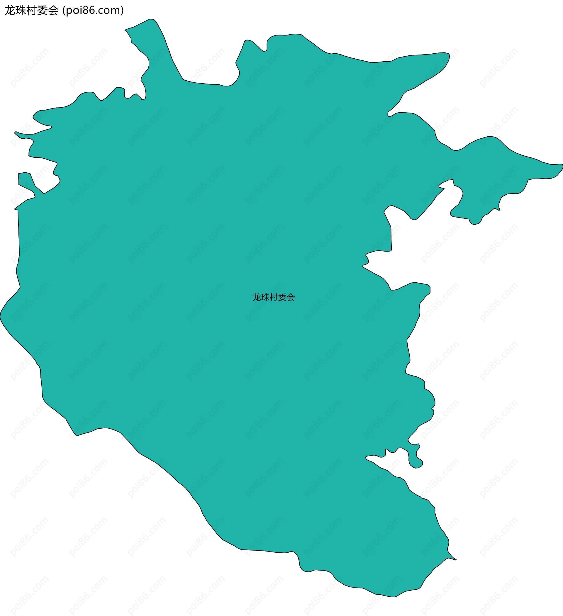 龙珠村委会边界地图