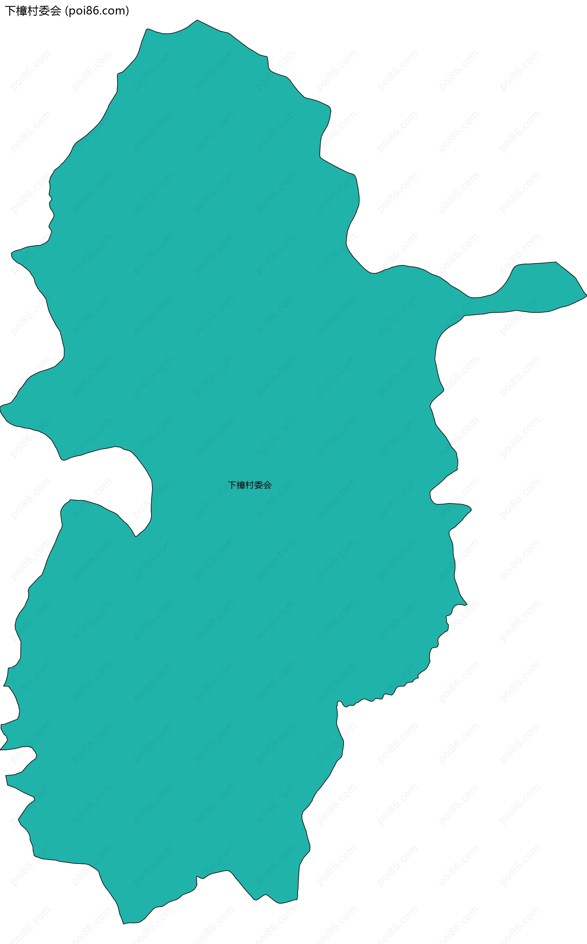 下樟村委会边界地图