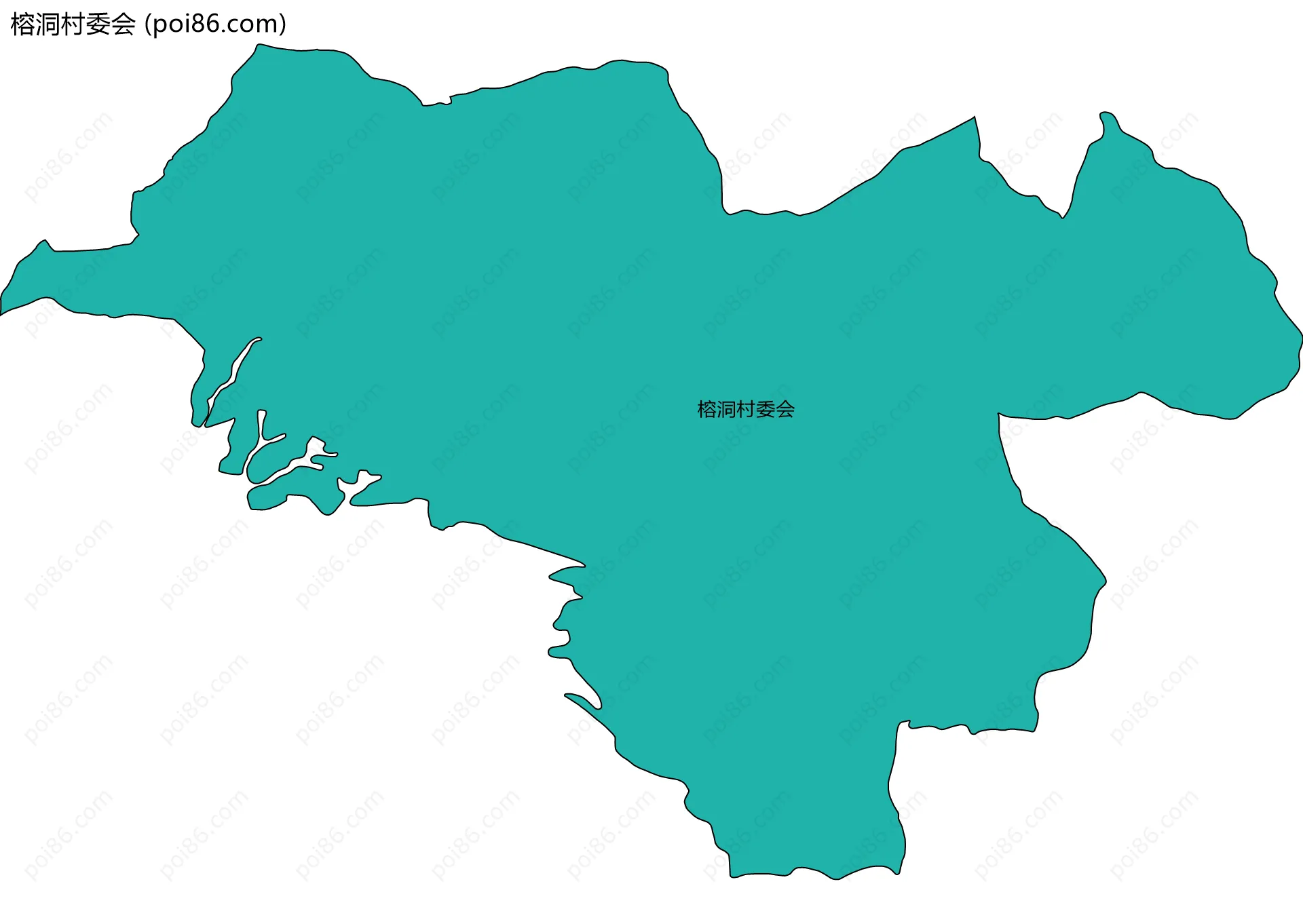 榕洞村委会边界地图