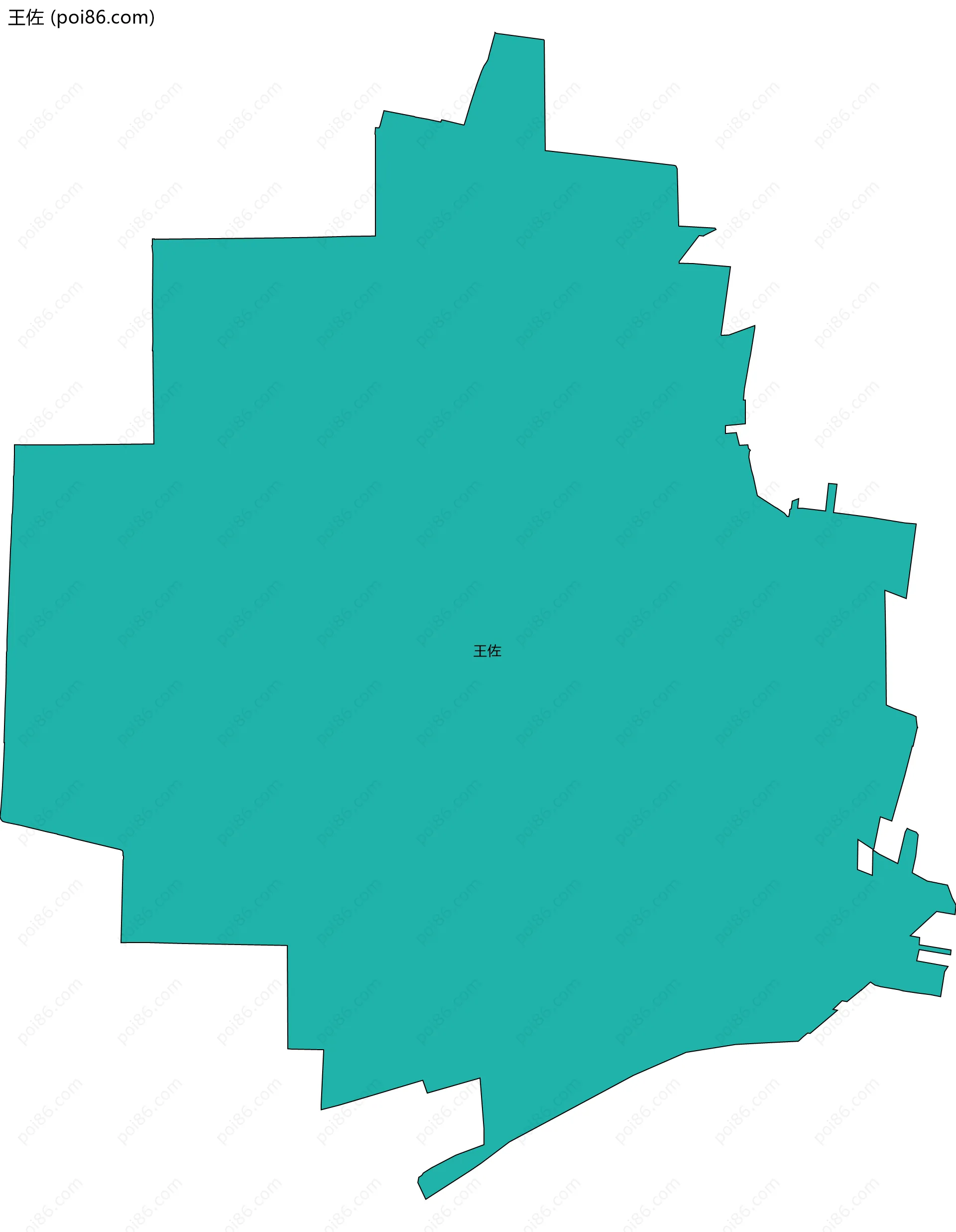 王佐边界地图