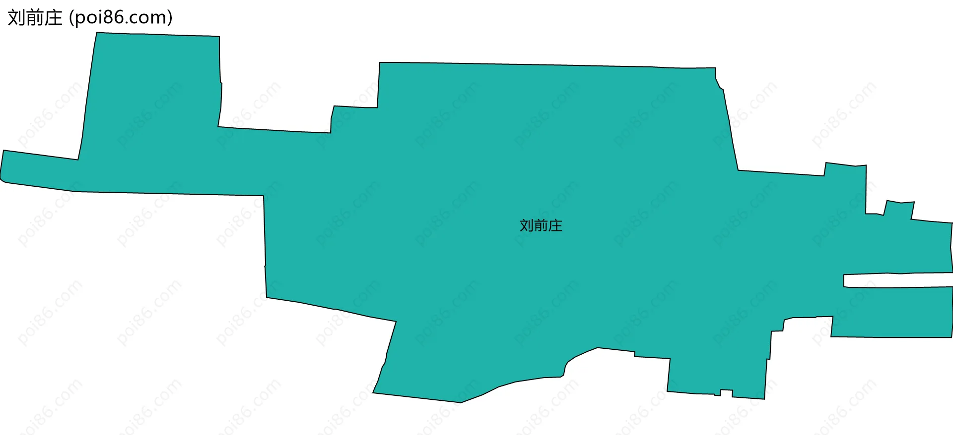 刘前庄边界地图