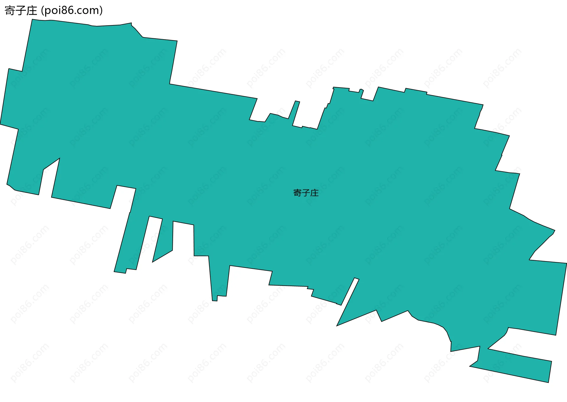寄子庄边界地图