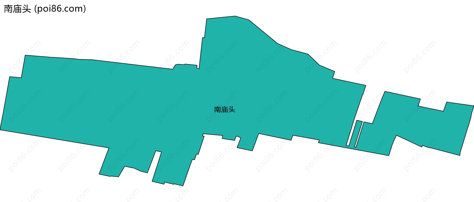 南庙头边界地图