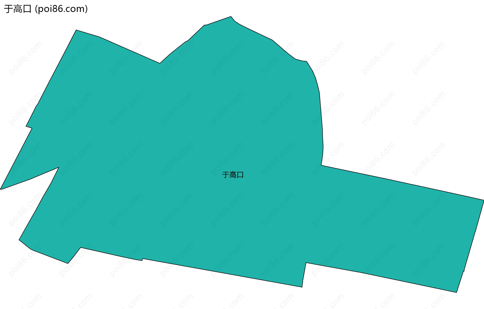 于高口边界地图