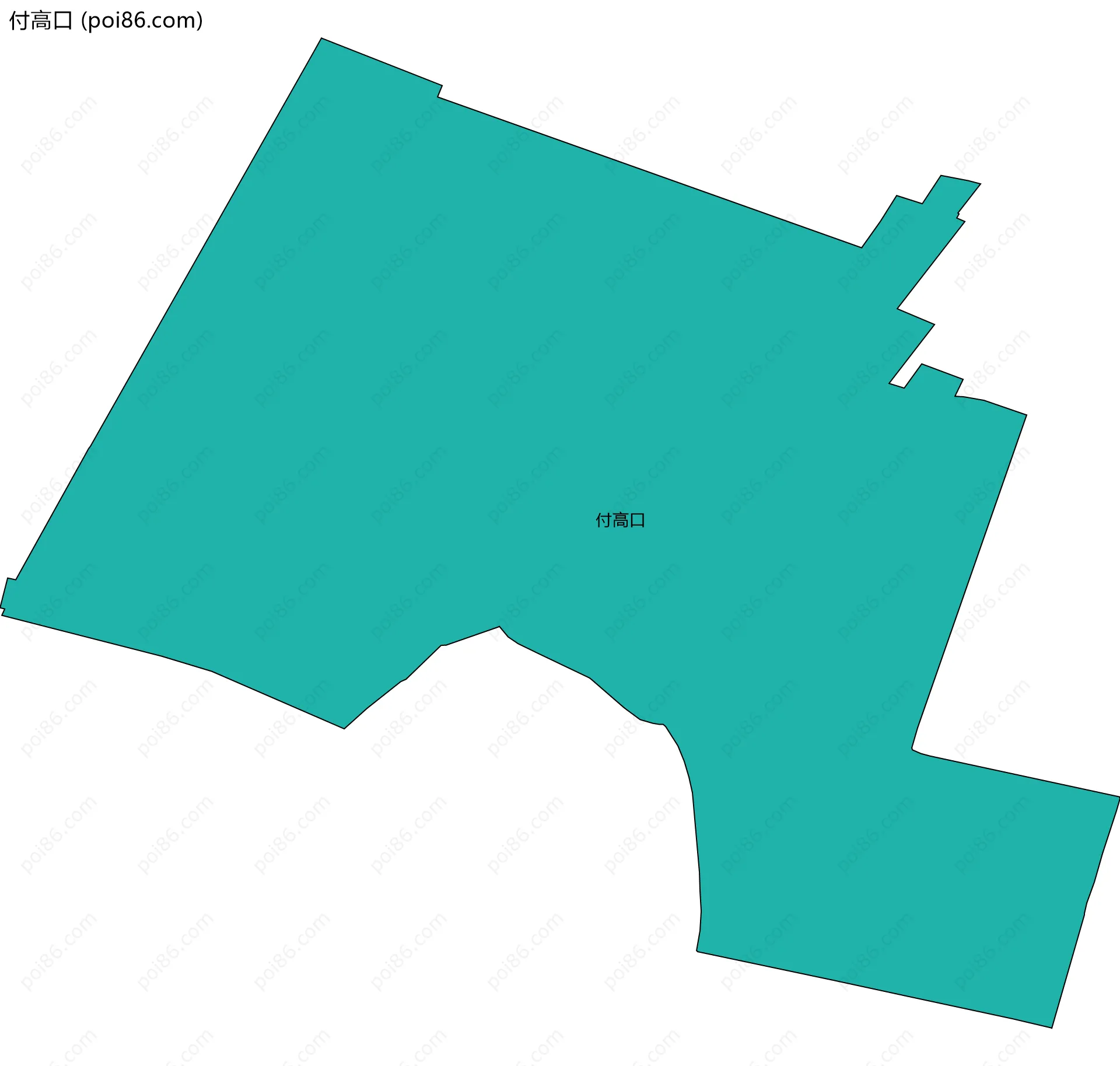 付高口边界地图