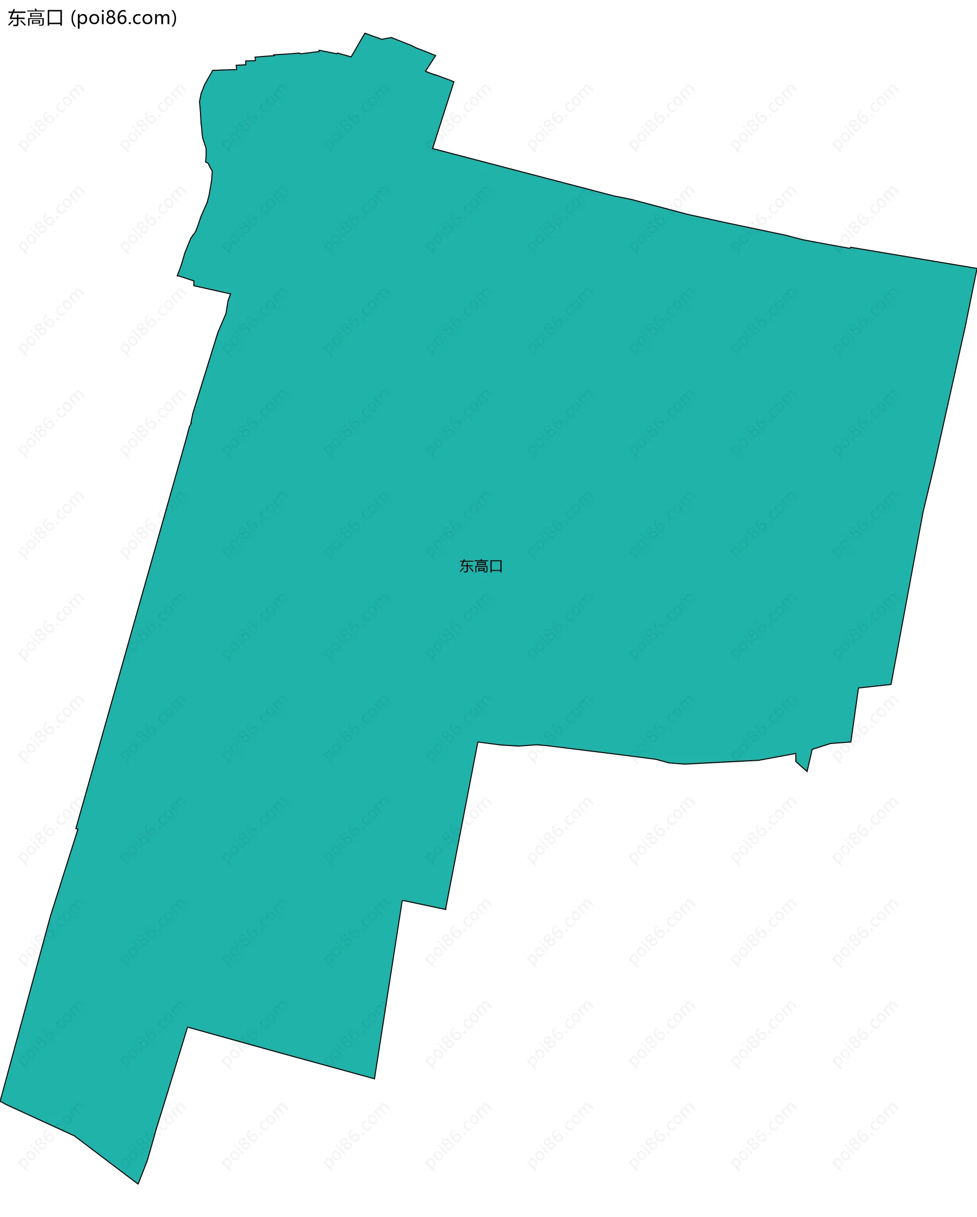 东高口边界地图