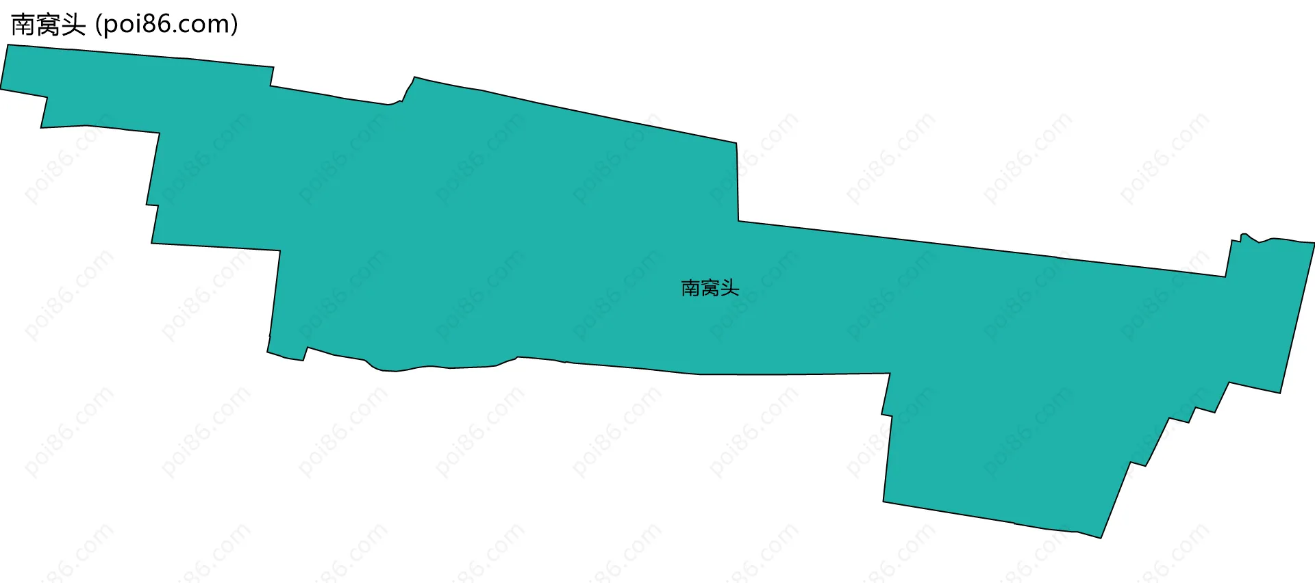 南窝头边界地图