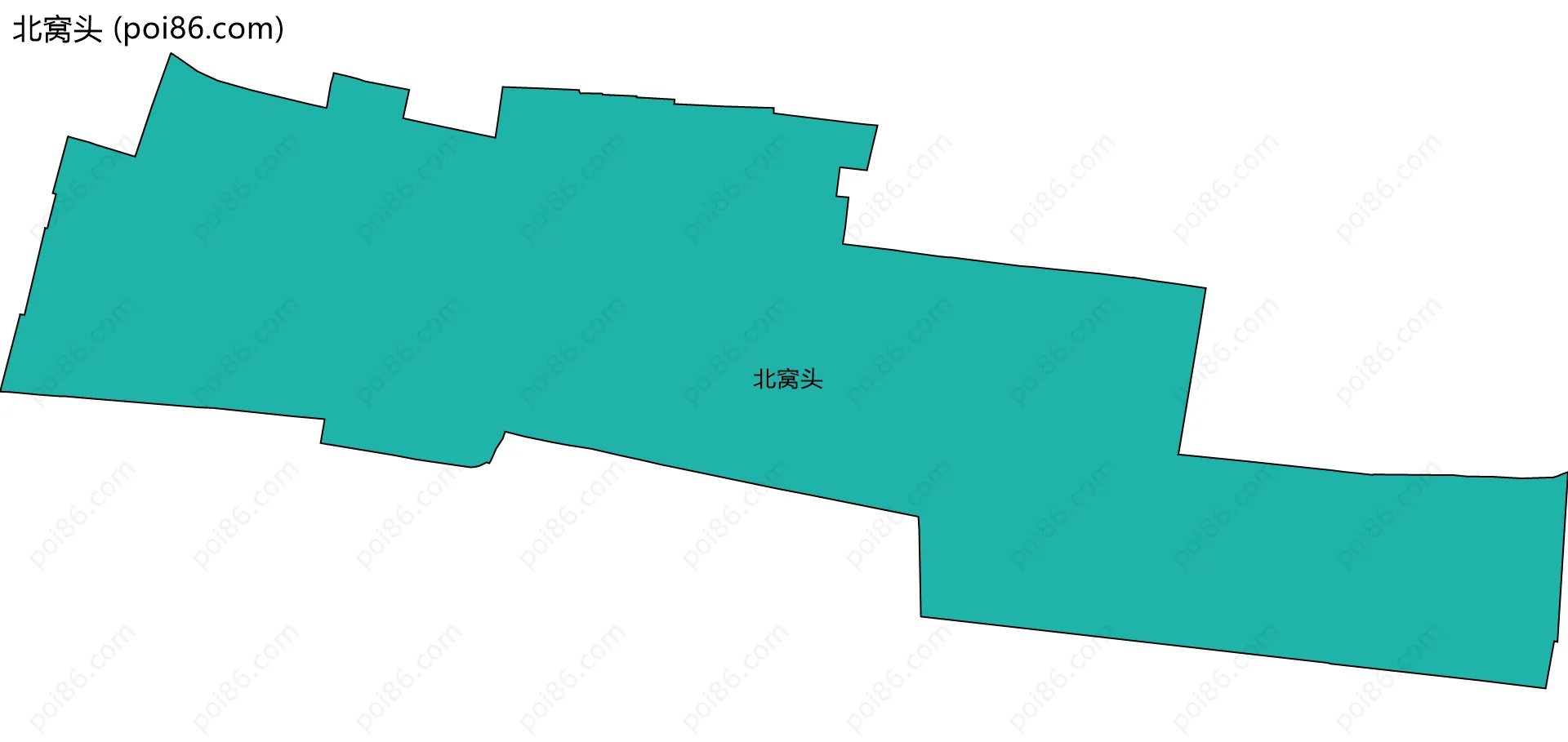 北窝头边界地图