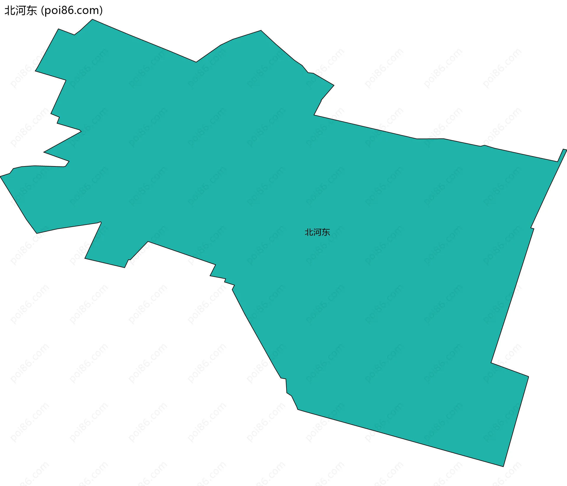 北河东边界地图