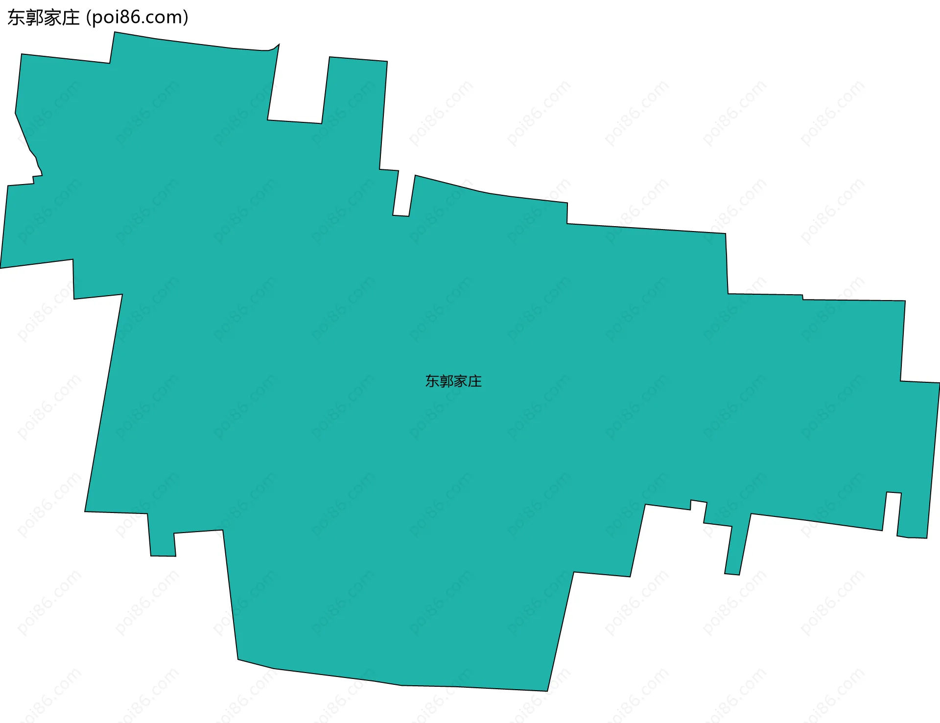 东郭家庄边界地图
