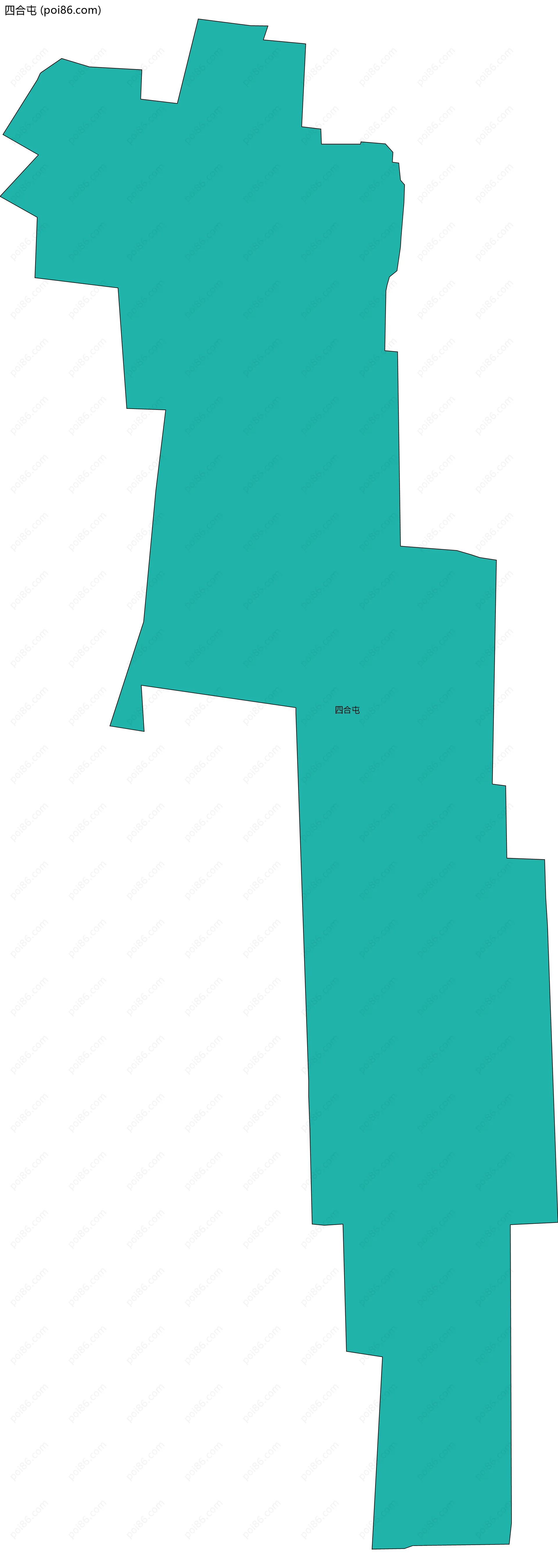 四合屯边界地图