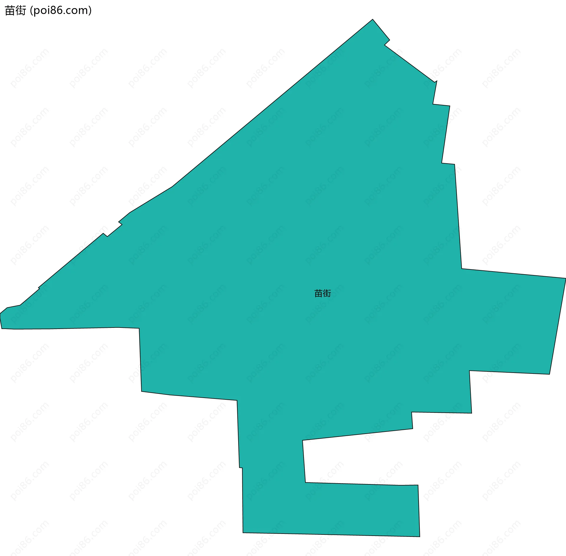 苗街边界地图