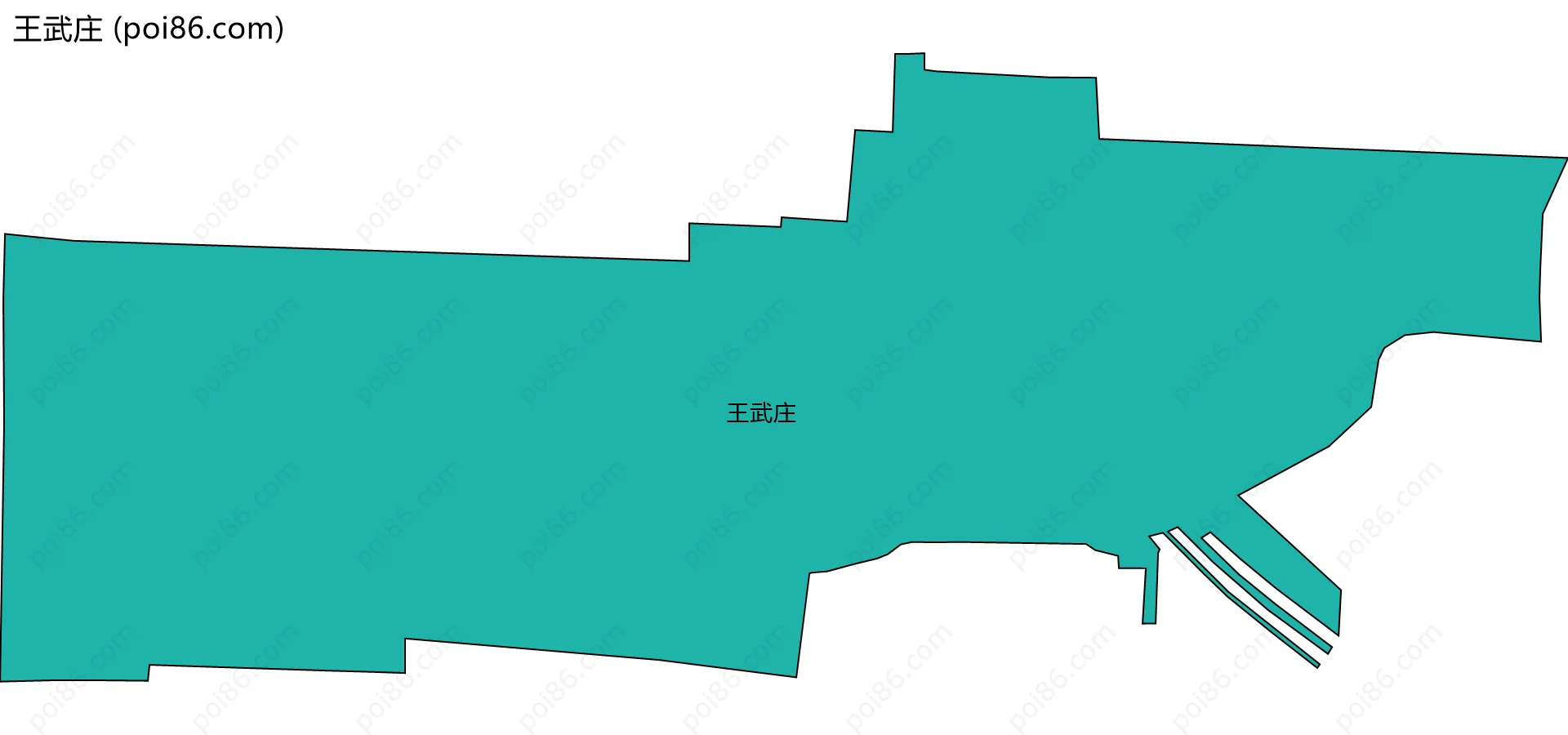 王武庄边界地图