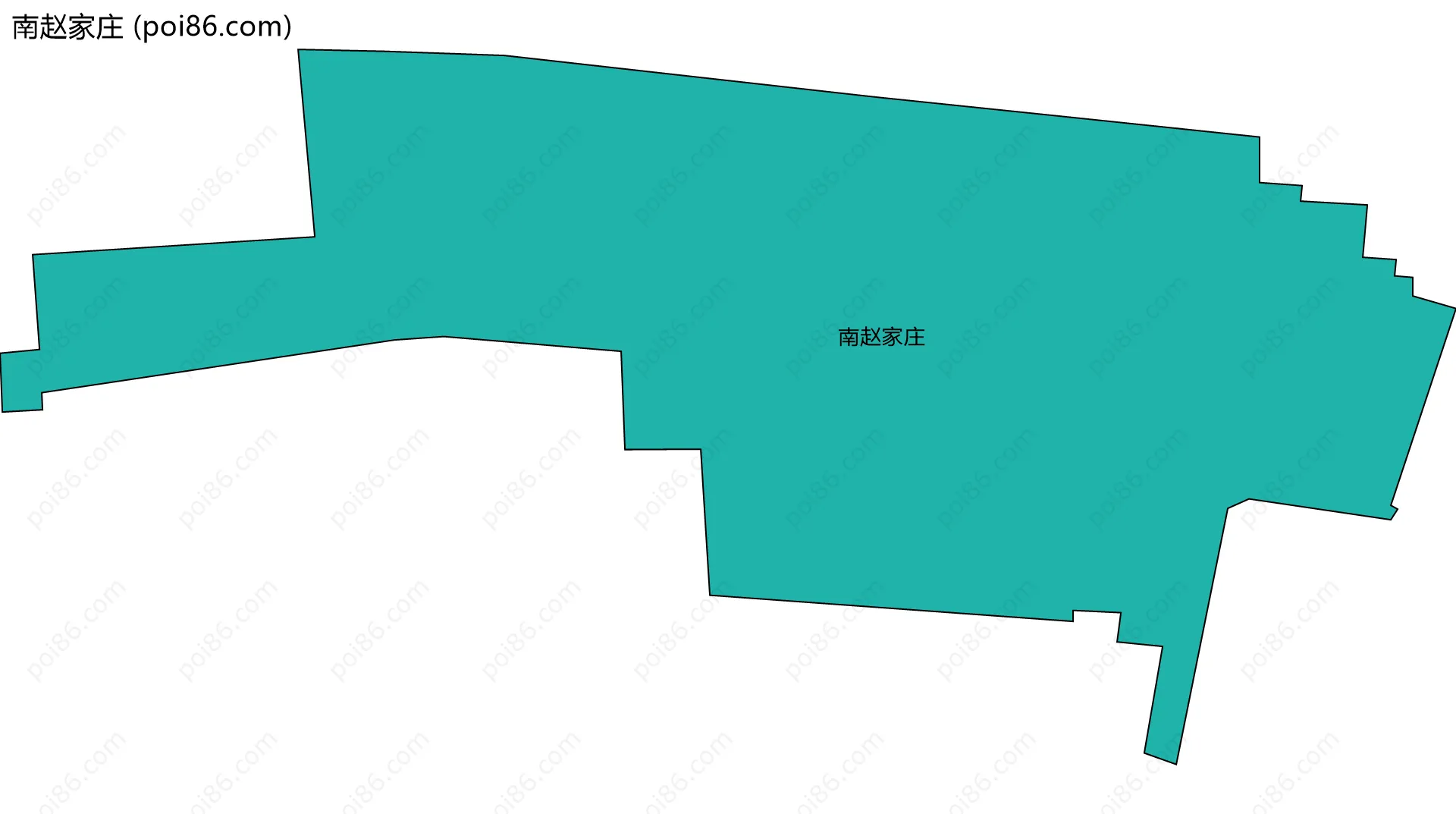 南赵家庄边界地图