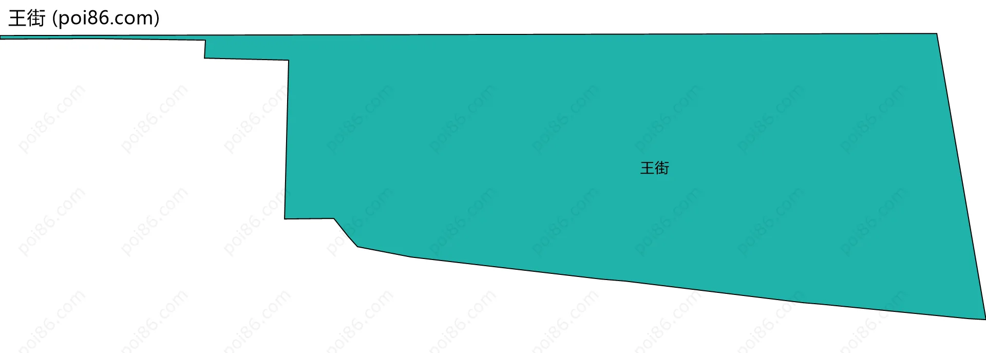王街边界地图
