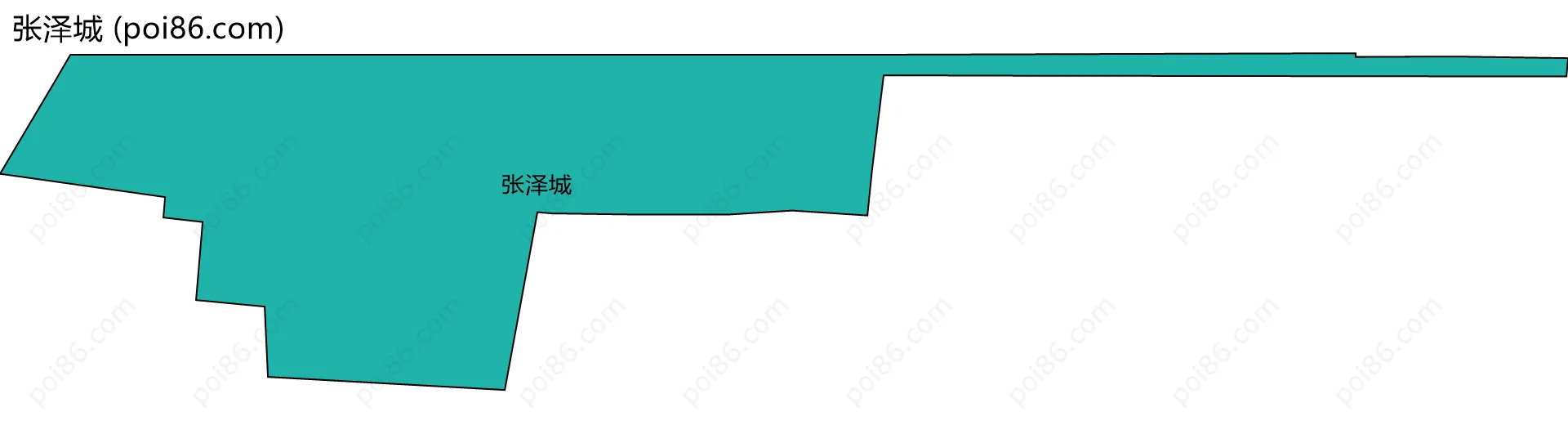 张泽城边界地图